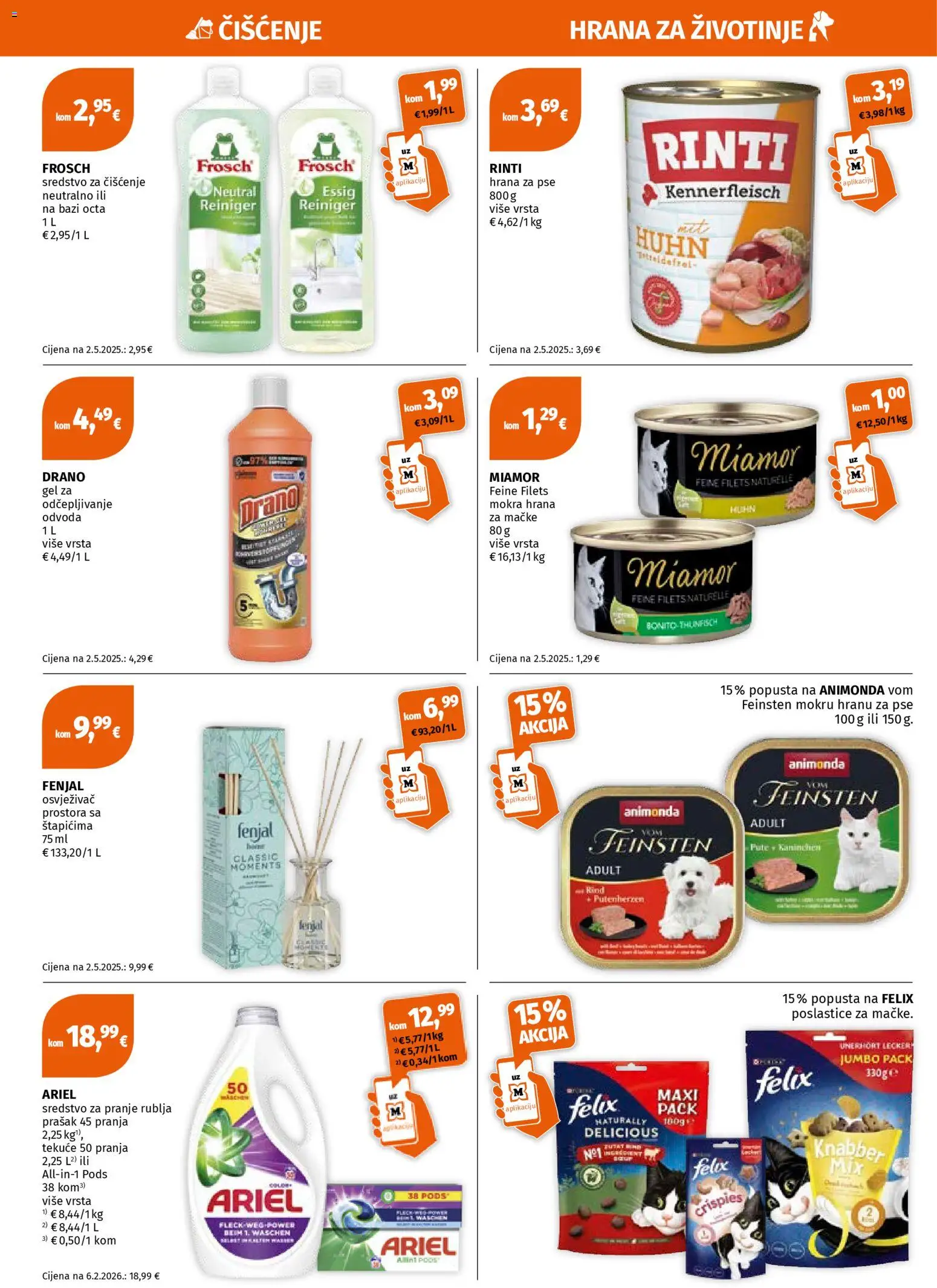 Müller katalog | vrijedi od 20.04.2026 | Stranica: 8 | Proizvodi: Hrana za pse, Gel za odčepljivanje odvoda, Osvježivač prostora, Ariel