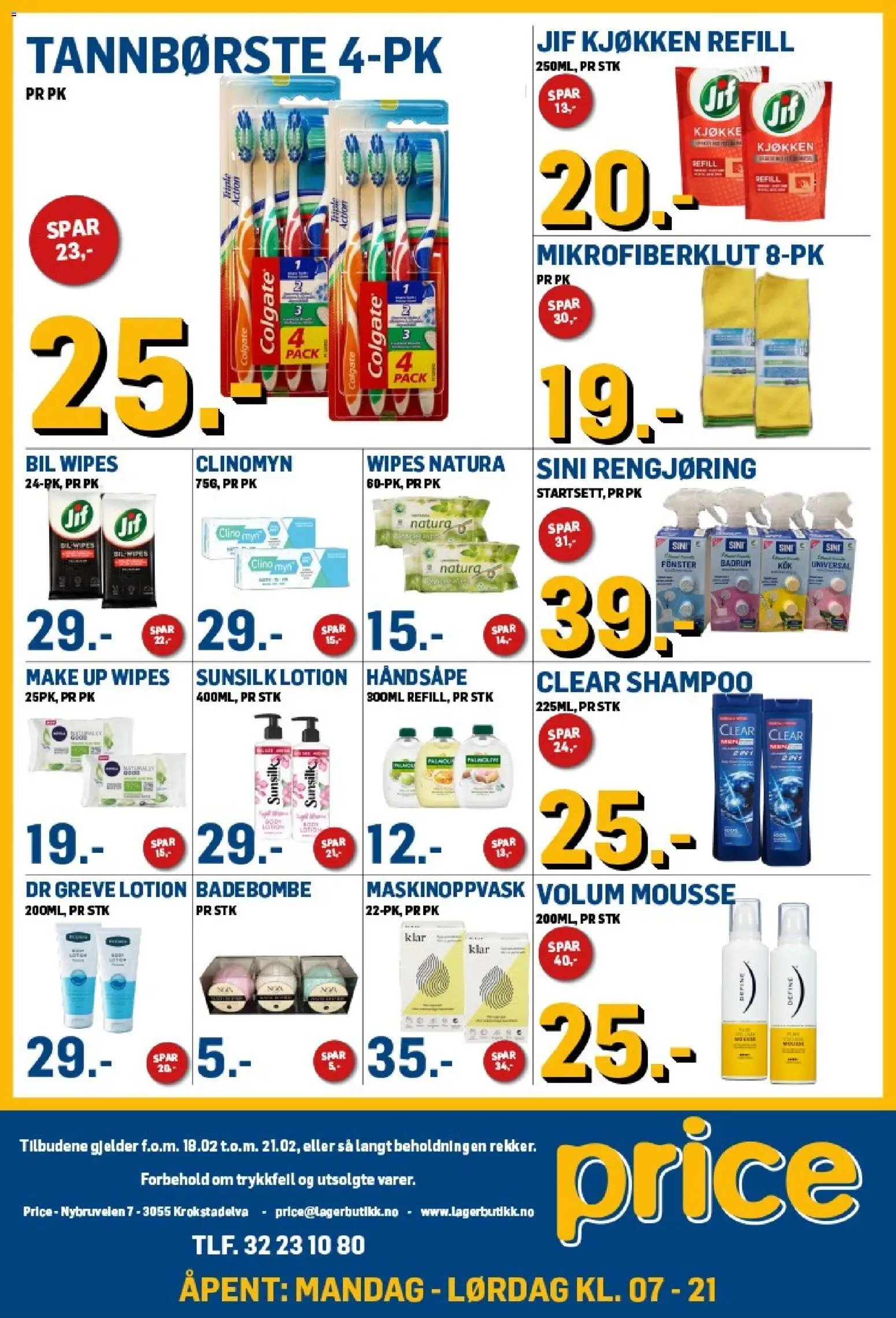 {H1} | Side: 8 | Produkter: Tannbørste, Wipes, Håndsåpe, Shampoo