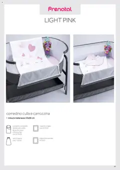 Anteprima del volantino Catalogo Camarette e Lettini Prenatal	 valido a partire dal 01.01.2025 | Pagina: 62 | Prodotti: Trapunta, Culla, Materasso, Coperta