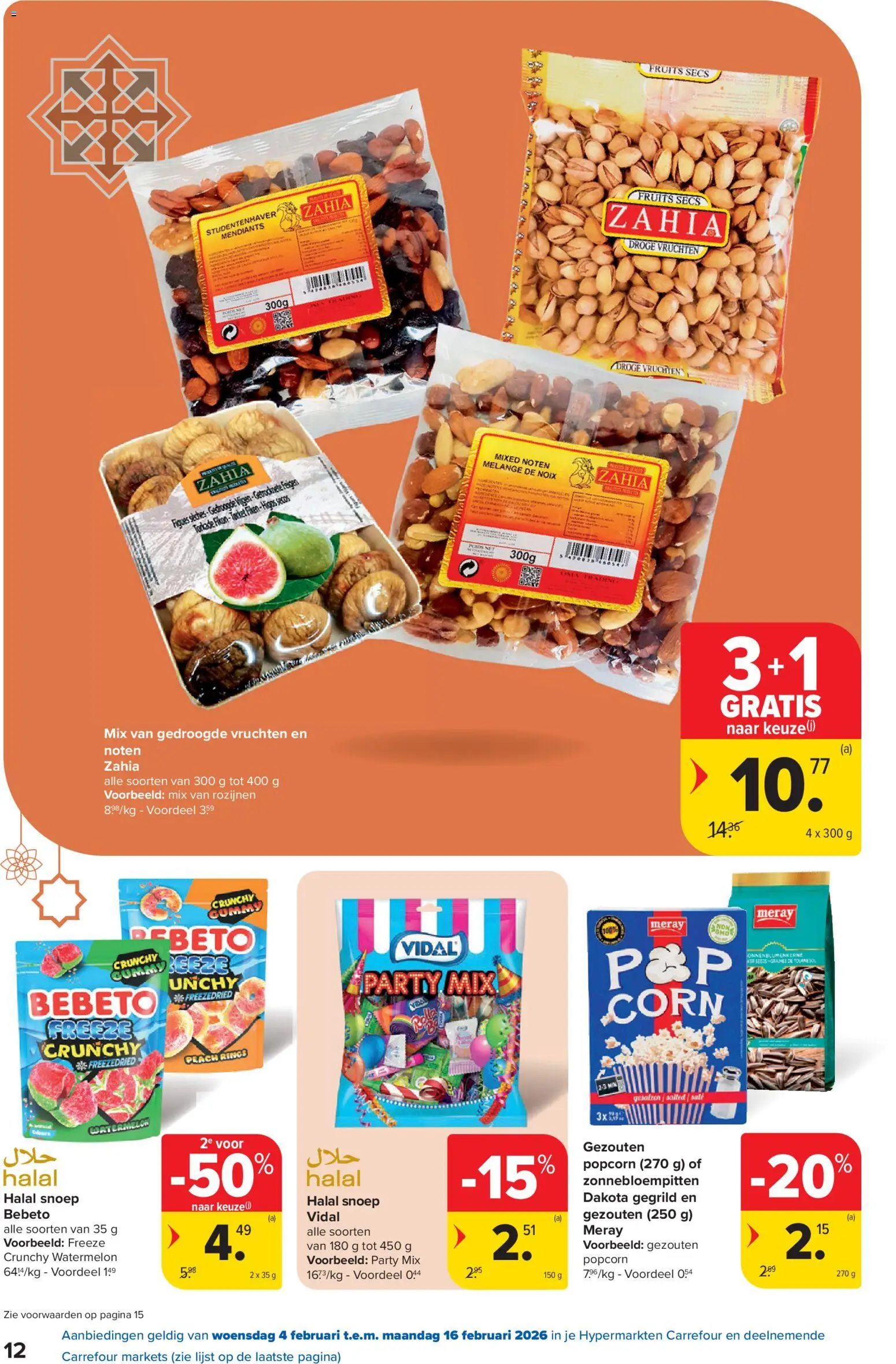 {H1} | Pagina: 12 | Producten: Noten, Rozijnen, Snoep, Fehér kolbász