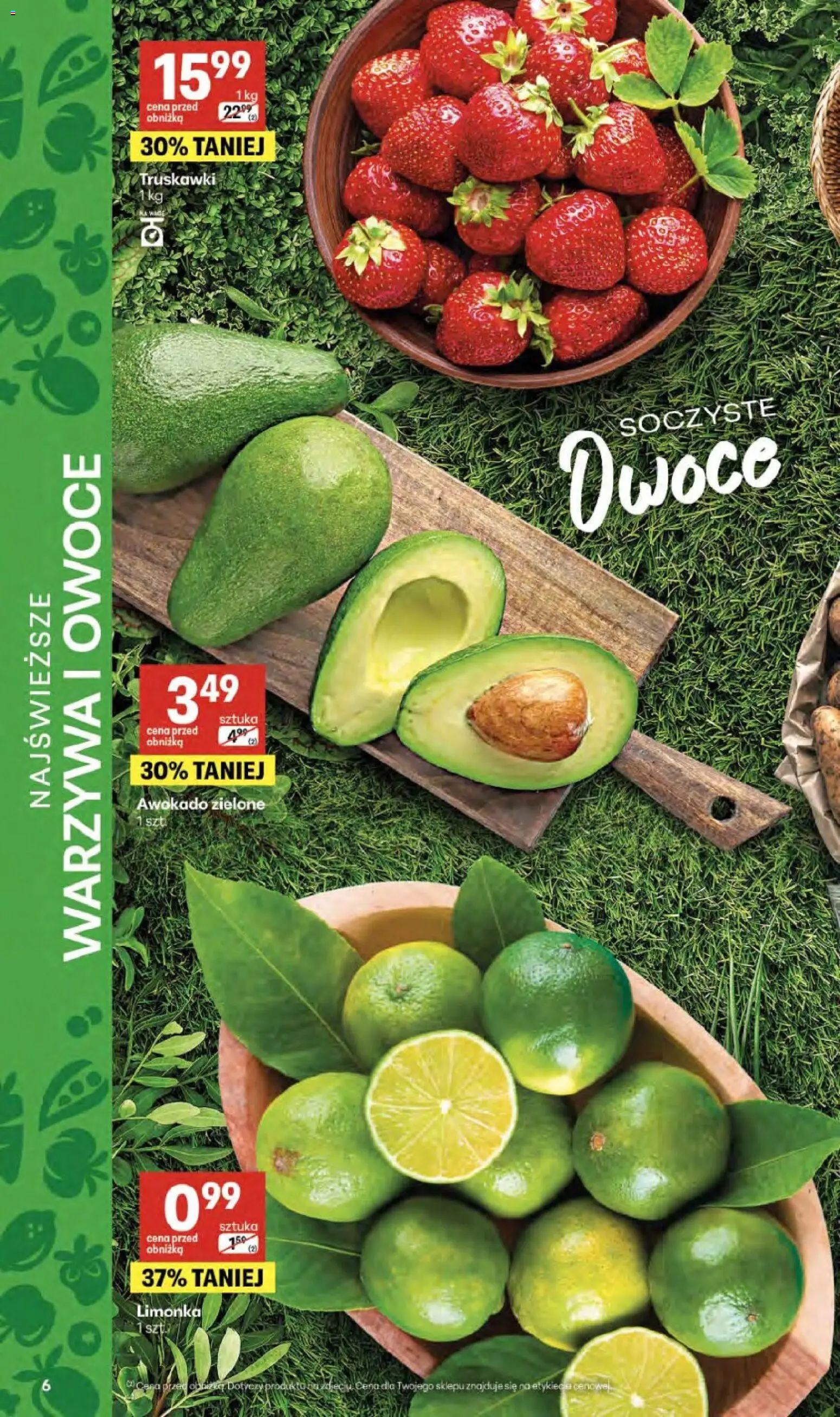 Delikatesy Centrum gazetka - Sklepy Własne od 09.04.2026 | Strona: 6 | Produkty: Truskawki, Awokado, Warzywa, Owoce