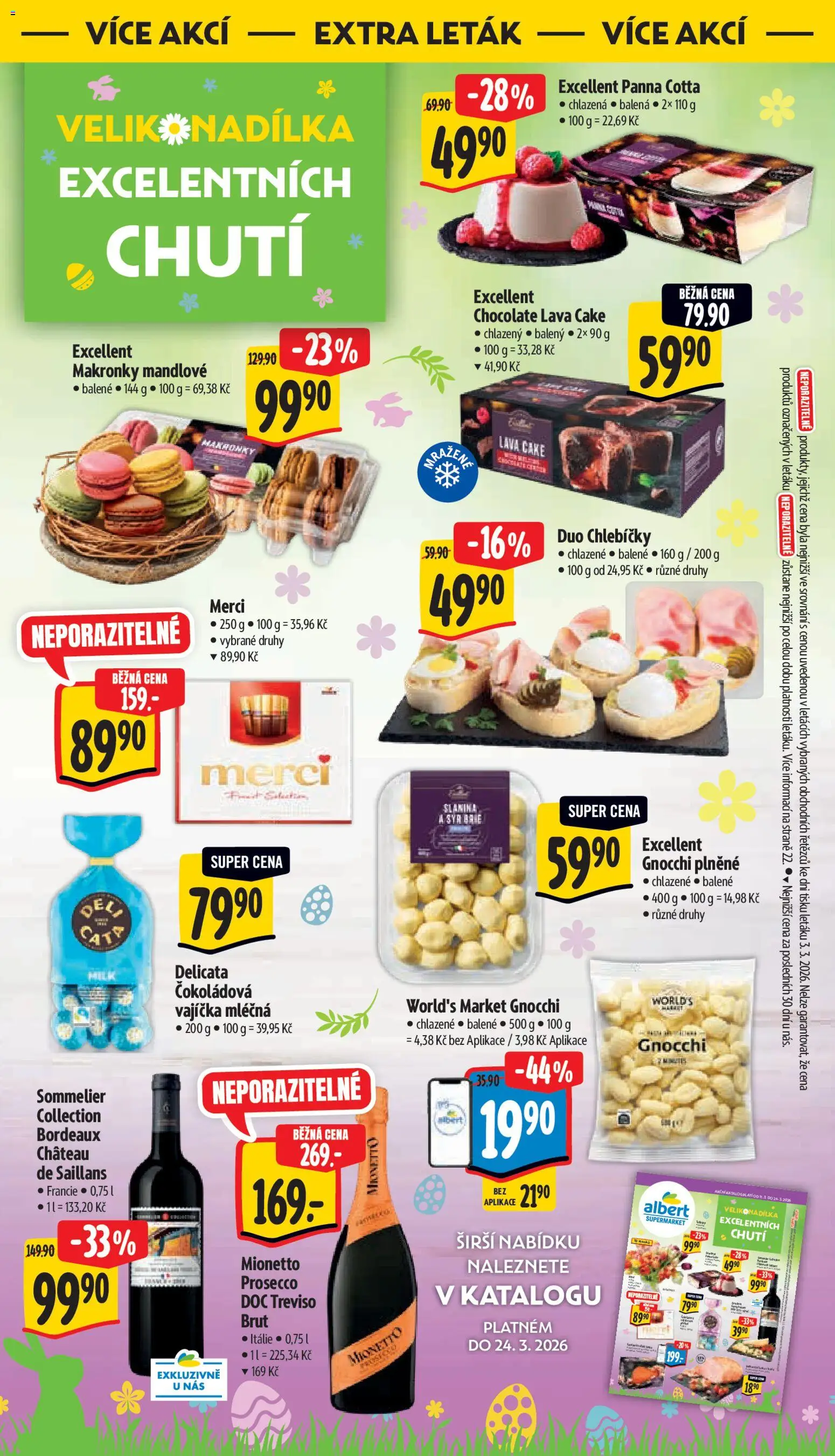 Albert leták - Supermarket od 18.03.2026 | Strana: 37 | Produkty: Vajíčka, Prosecco, Merci, Gnocchi