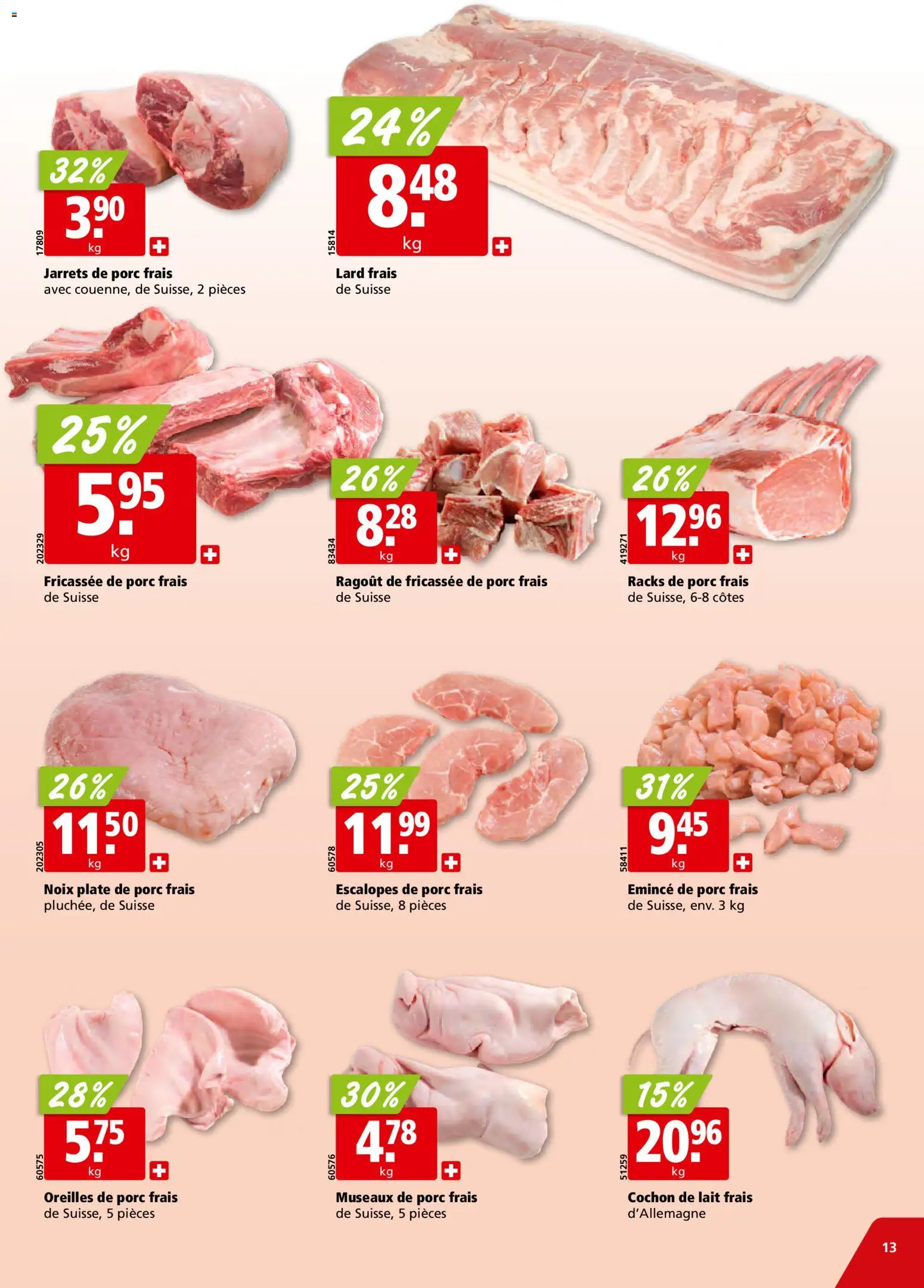 Aligro Aktionen Chavannes, Matran, Genève, Sion – gültig ab 27.12.2025 | Seite: 13