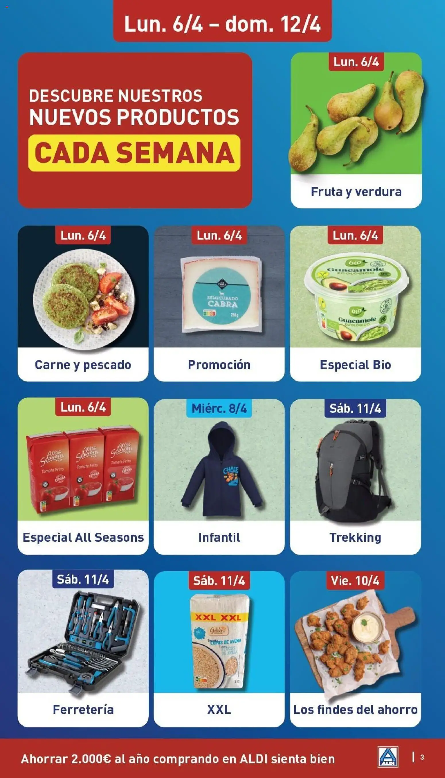 Aldi folleto Península │ válido desde el 06.04.2026 | Página: 3 | Productos: Pescado, Guacamole