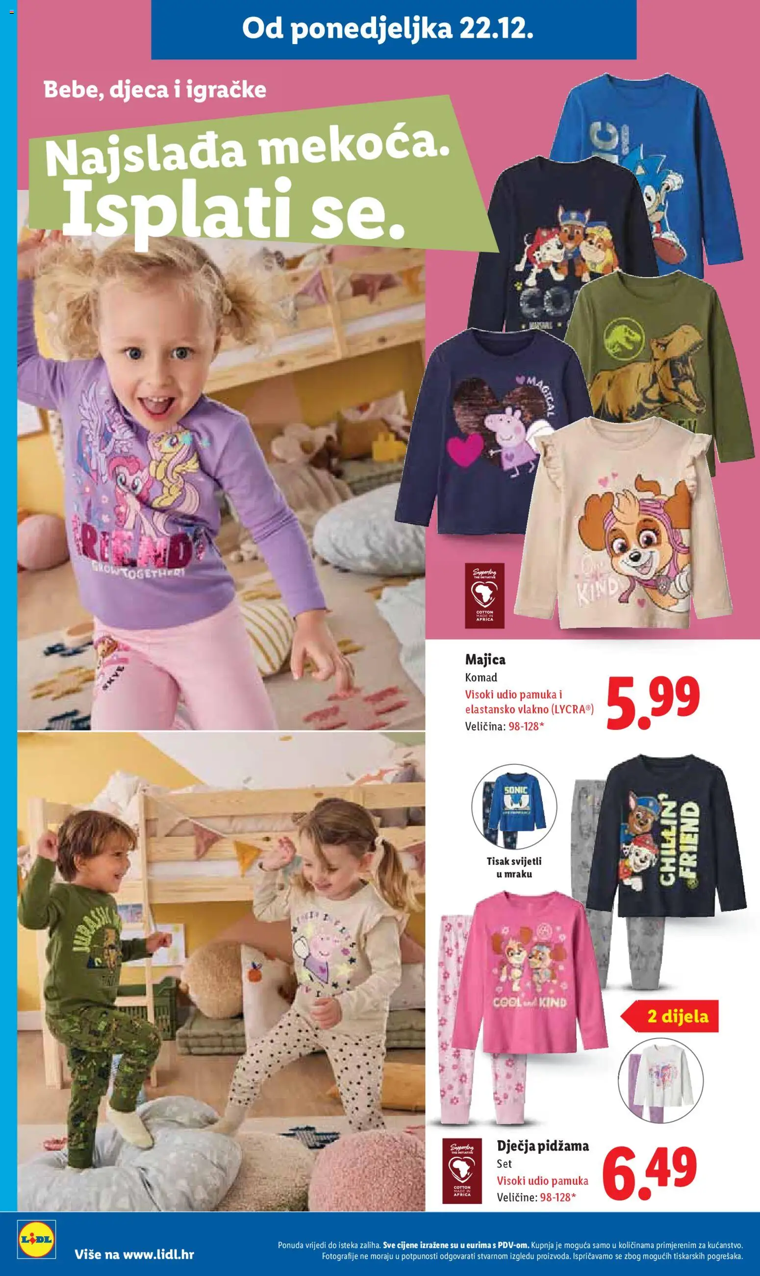 Lidl katalog | vrijedi od 18.12.2025 | Stranica: 54 | Proizvodi: Majica, Pidžama