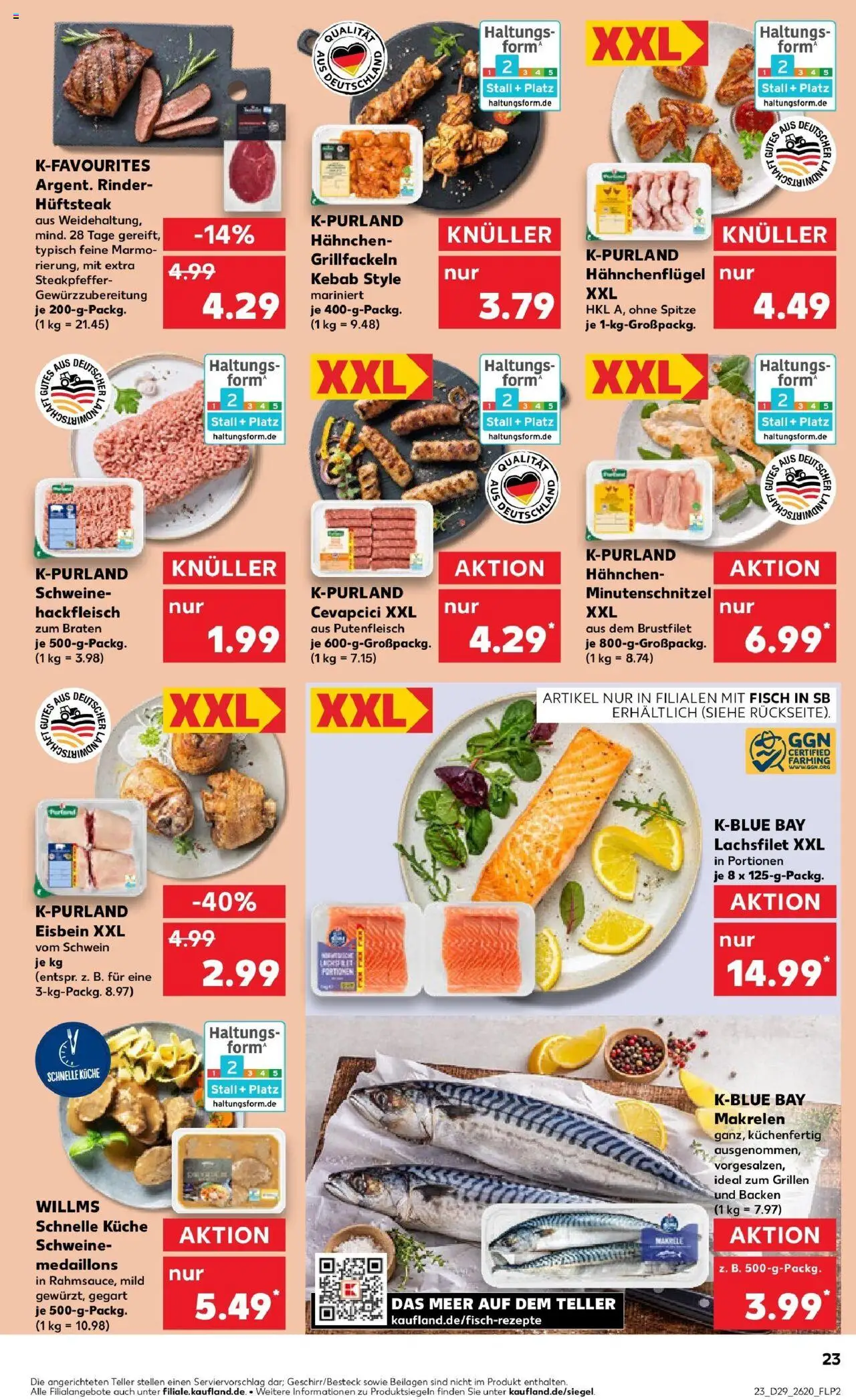 Kaufland prospekt Hoyerswerda	 - gültig ab dem 21.07.2025 | Seite: 36 | Produkte: Hahnchen, Küche, Cevapcici, Hackfleisch