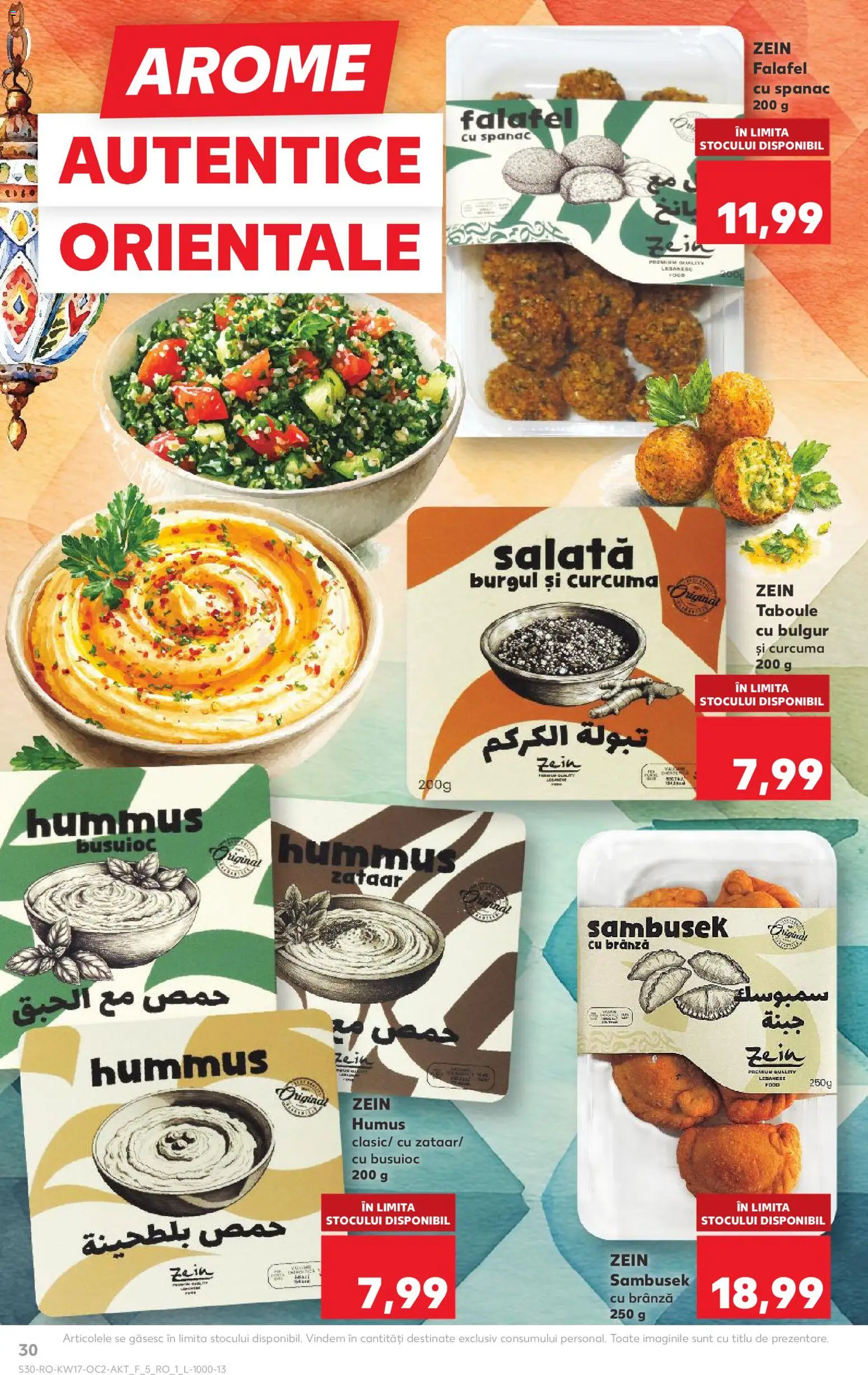 Kaufland RO akciós ujság - amely érvényes a következő dátumtól: 22.04.2026 | Oldal: 30 | Termékek: Bulgur, Saláta