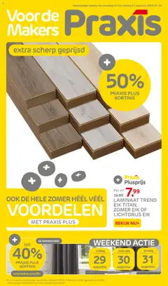 Praxis - Folder - Voorbeeld van een folder van Praxis, geldig van 25.08.2025