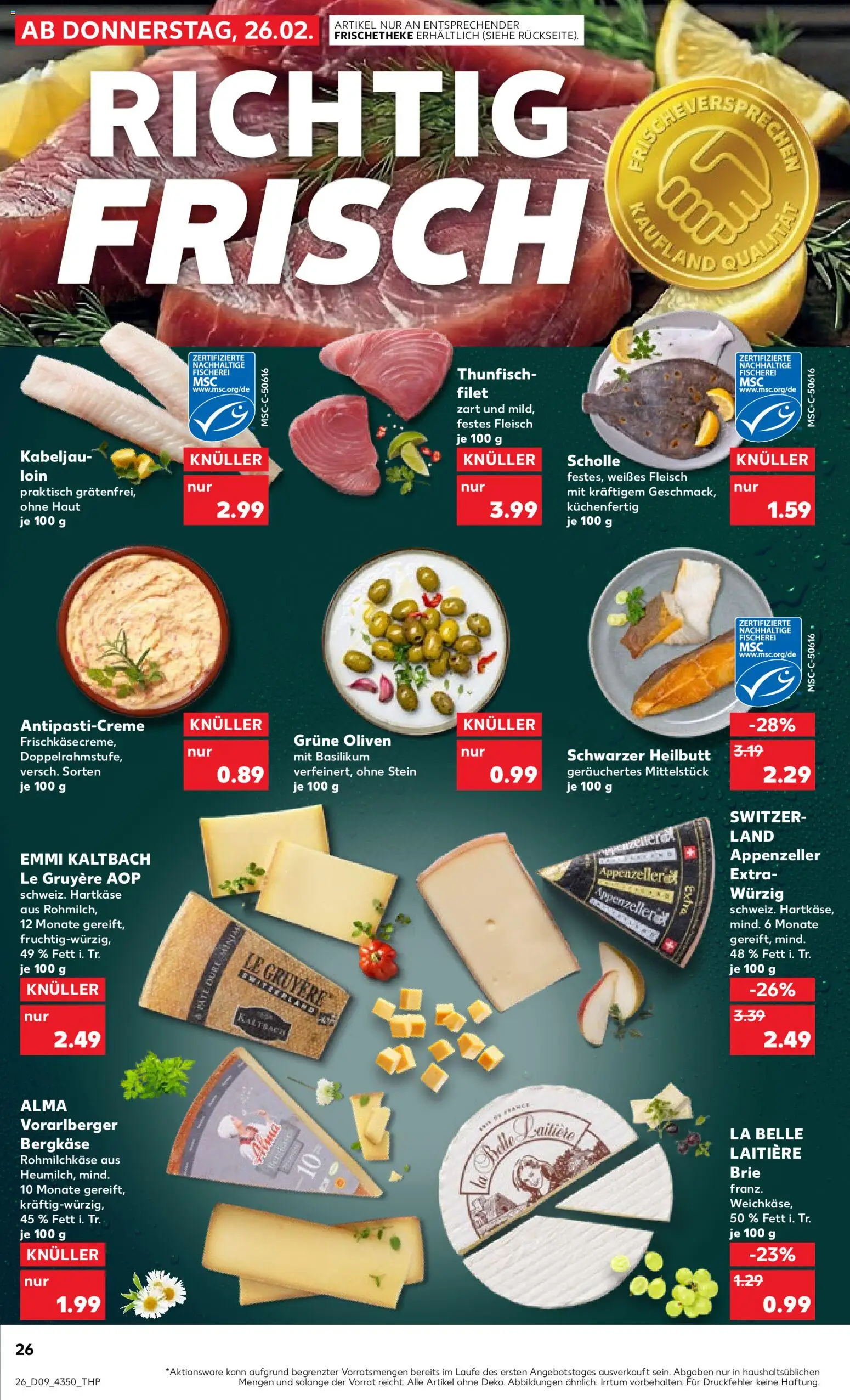 Kaufland prospekt Potsdam	 – gültig ab 26.02.2026 | Seite: 26 | Produkte: Thunfisch, Fleisch