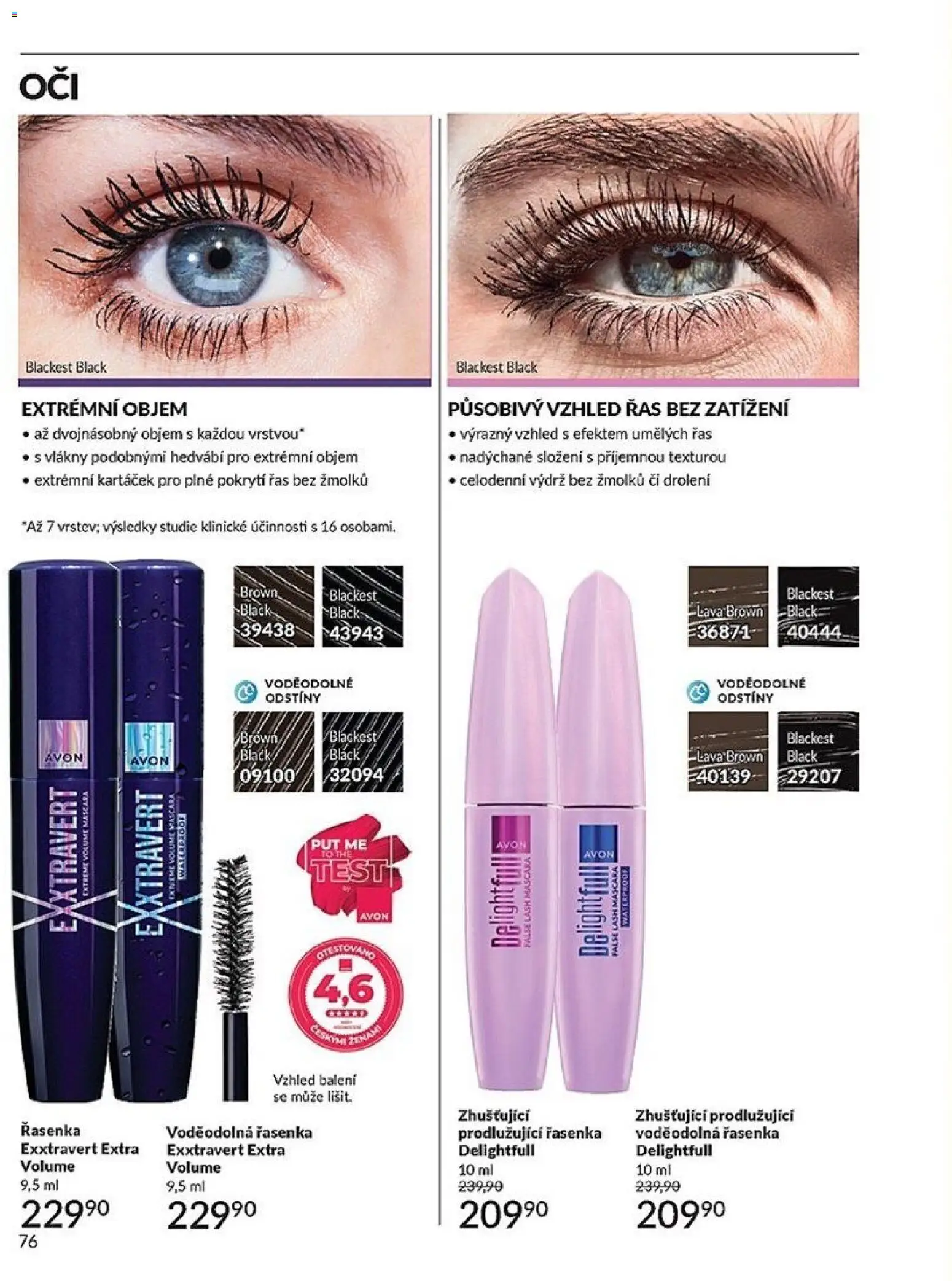 Avon Black Friday od 01.11.2025 | Strana: 76 | Produkty: Test, Řasenka
