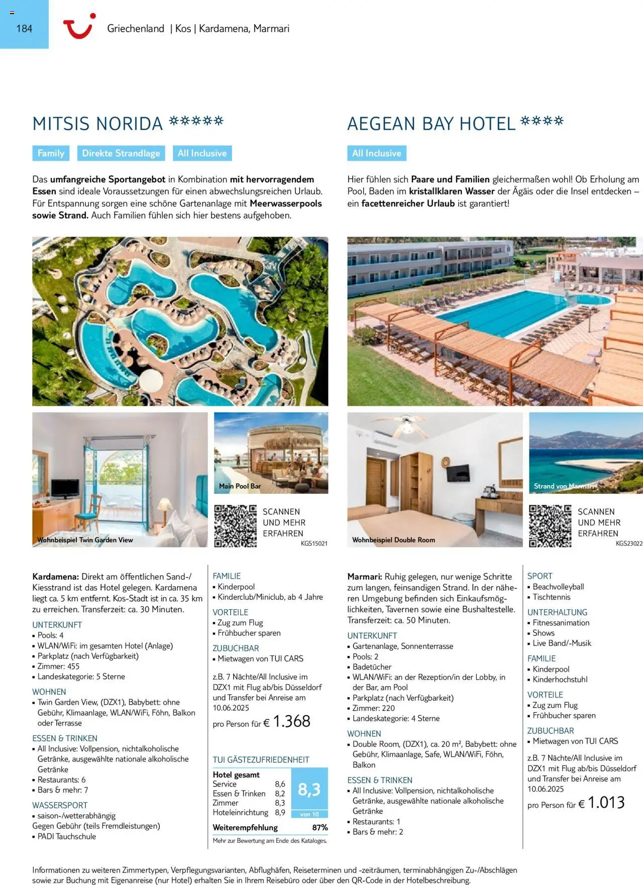 Aida - Südeuropa & Nordafrika 2025/26 – gültig ab 01.01.2025 | Seite: 184 | Produkte: Babybett, Wasser
