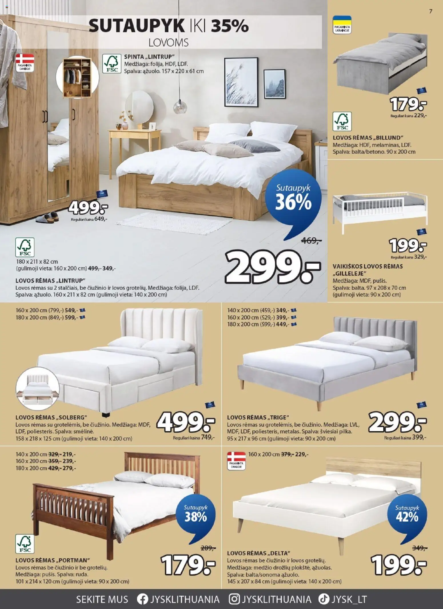 JYSK akcijos nuo 28.10.2025 | Puslapis: 7 | Prekių: Spinta