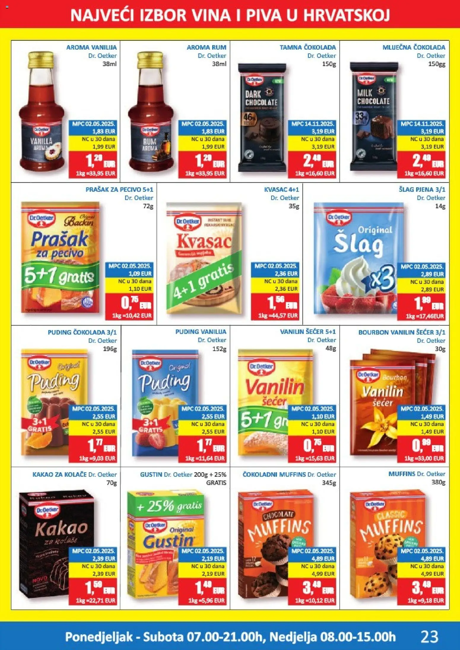 Vrutak katalog | vrijedi od 15.12.2025 | Stranica: 23 | Proizvodi: Rum, Kakao, Pecivo, Vanilin šećer