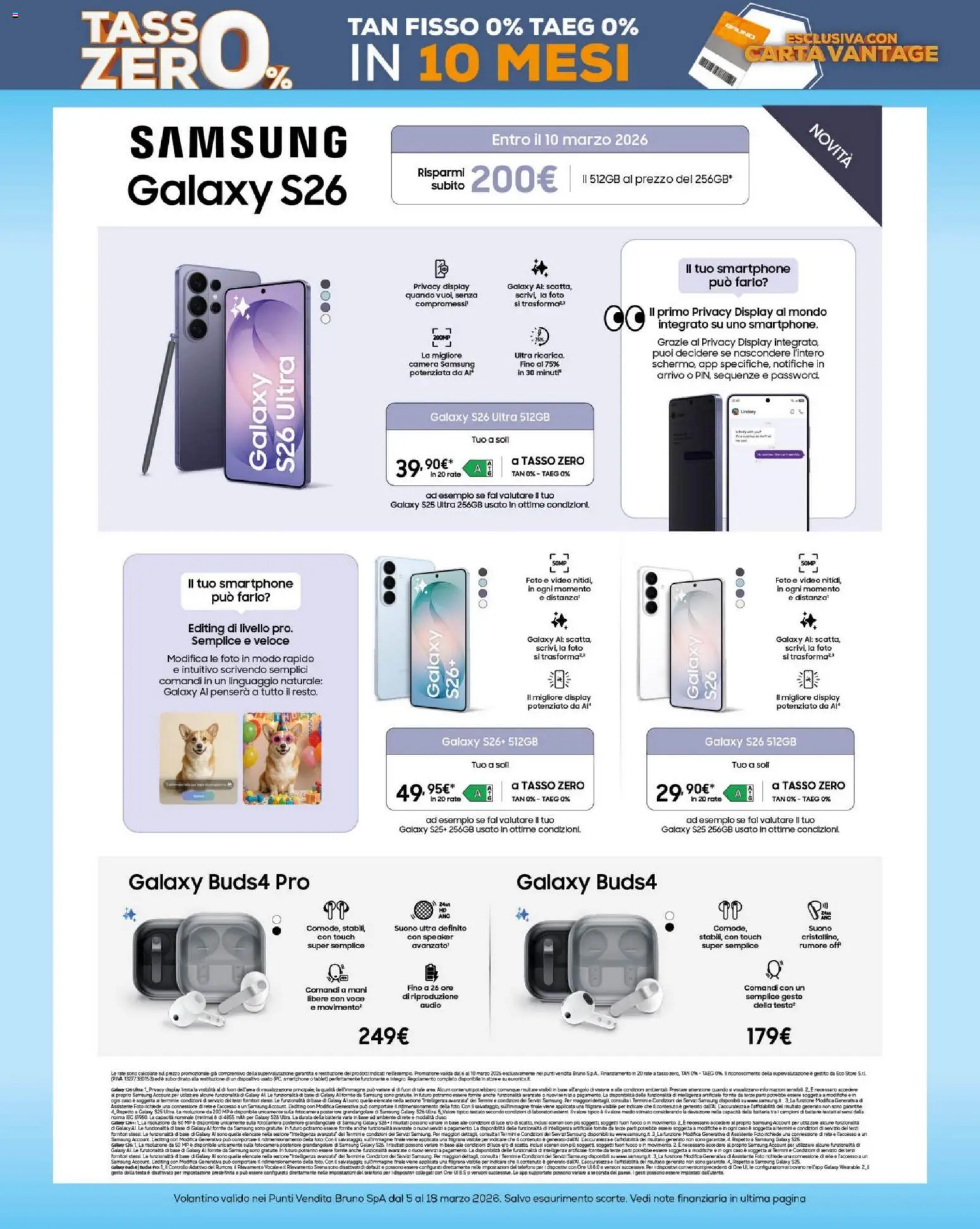 Volantino BRUNO del 05.03.2026 | Pagina: 14 | Prodotti: Telefono, Smartphone, Tablet, Video