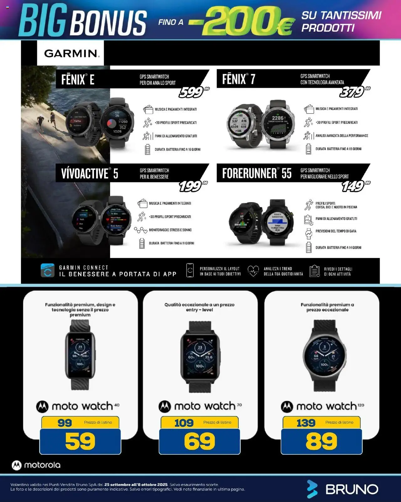 Volantino BRUNO del 25.09.2025 | Pagina: 9 | Prodotti: Piscina, Body, Smartwatch, Batteria