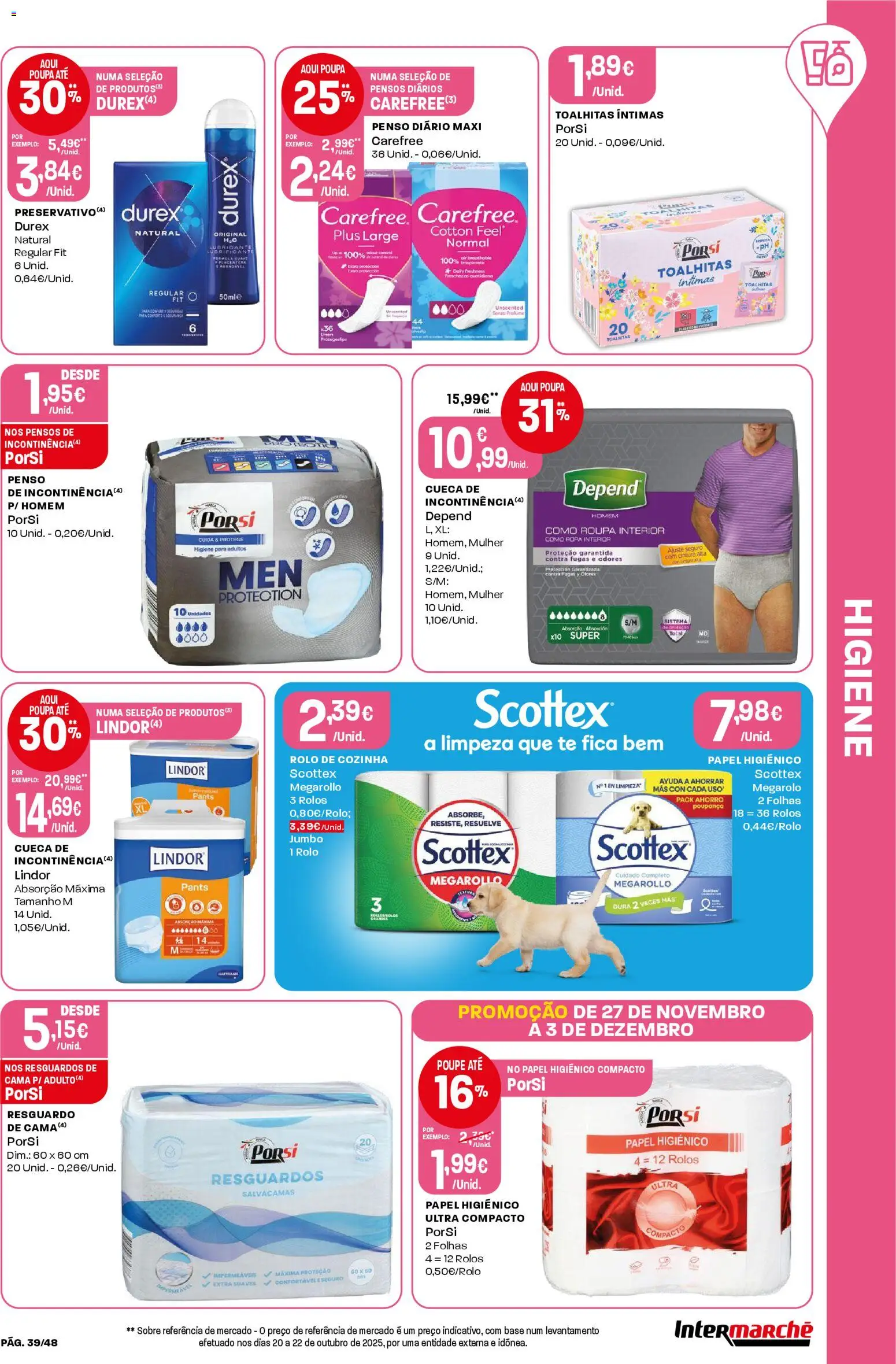 Intermarché - Black Friday │ válido de 27.11.2025 | Página: 39 | Produtos: Polos, Roupa interior, Base, Cama