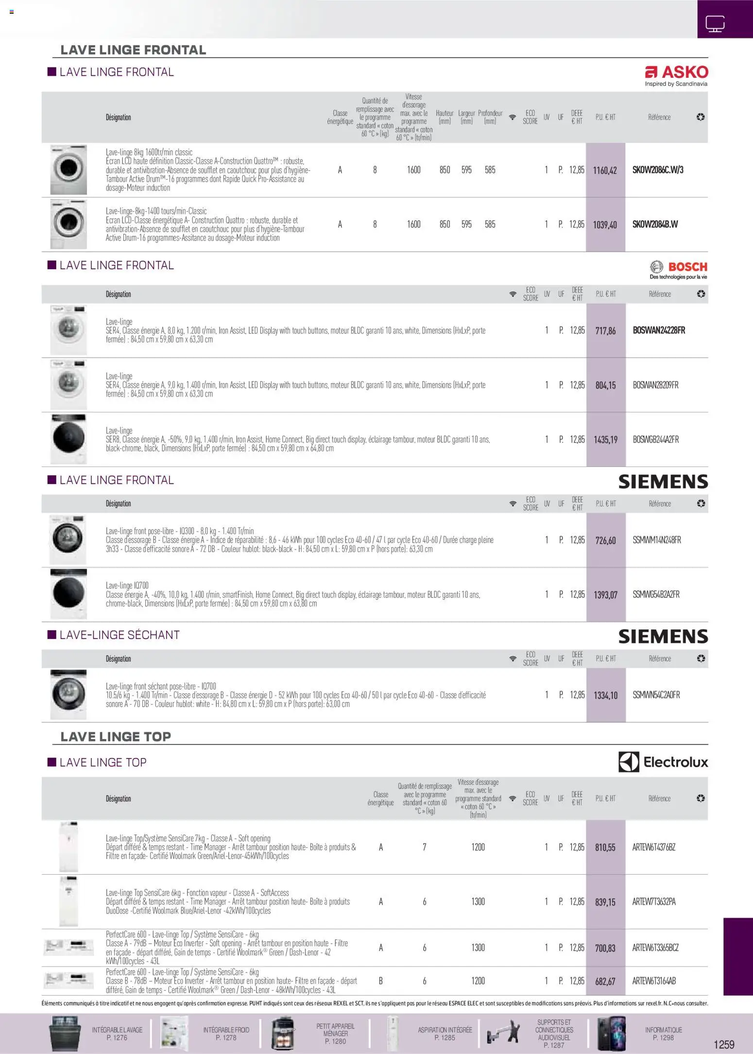 {H1} | Page: 18 | Produits: Filtre, Lave linge, Coton, Porte