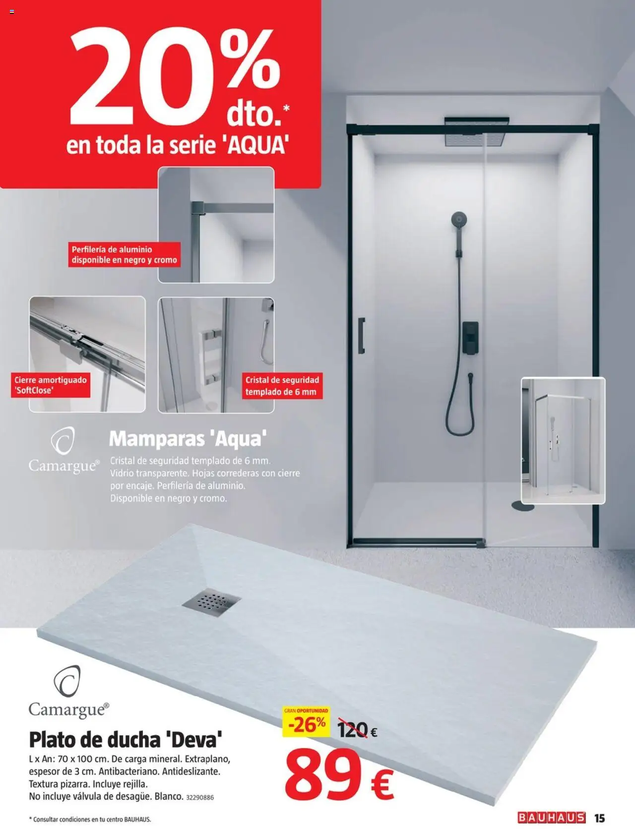 Bauhaus folleto │ válido desde el 25.09.2025 | Página: 15 | Productos: Ducha