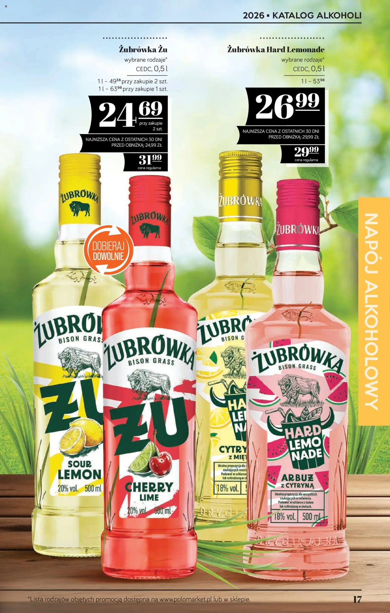 POLOmarket katalog - Alkoholi od 23.04.2026 | Strona: 17 | Produkty: Cytryna, Arbuz, Żubrówka