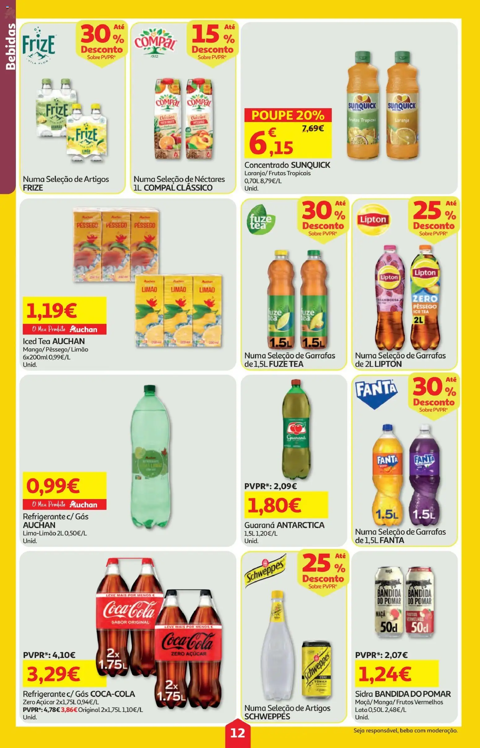 Minipreço folheto │ válido de 19.03.2026 | Página: 12 | Produtos: Refrigerante, Pó, Maça, Açúcar