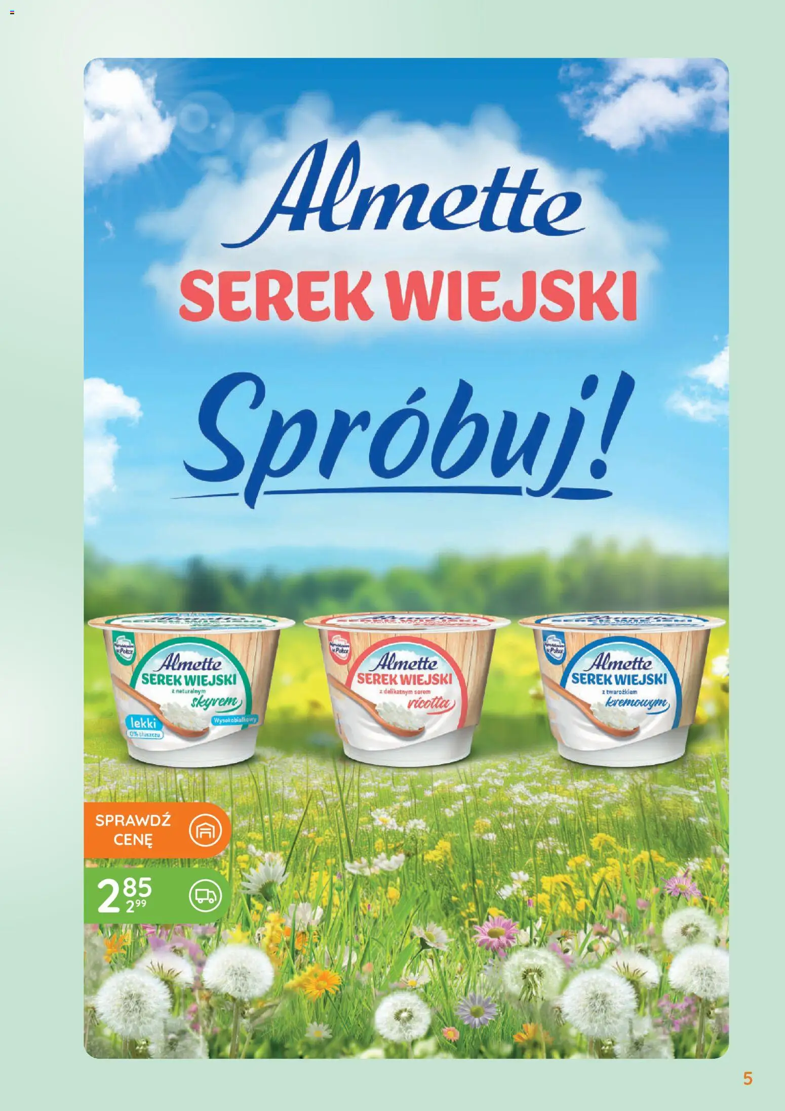 Eurocash gazetka - Oferta Handlowa od 06.04.2026 | Strona: 5 | Produkty: Serek, Serek wiejski, Ricotta