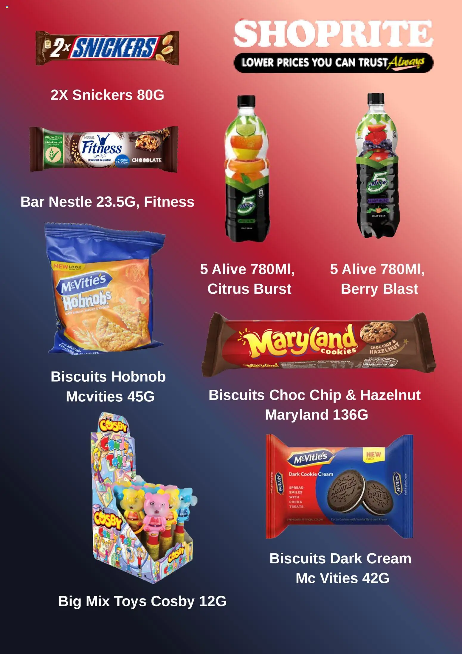 Shoprite Catalogue valid from 16.11.2025 | Page: 2 | Products: Biscuits, Cereal, Cream, Zápich