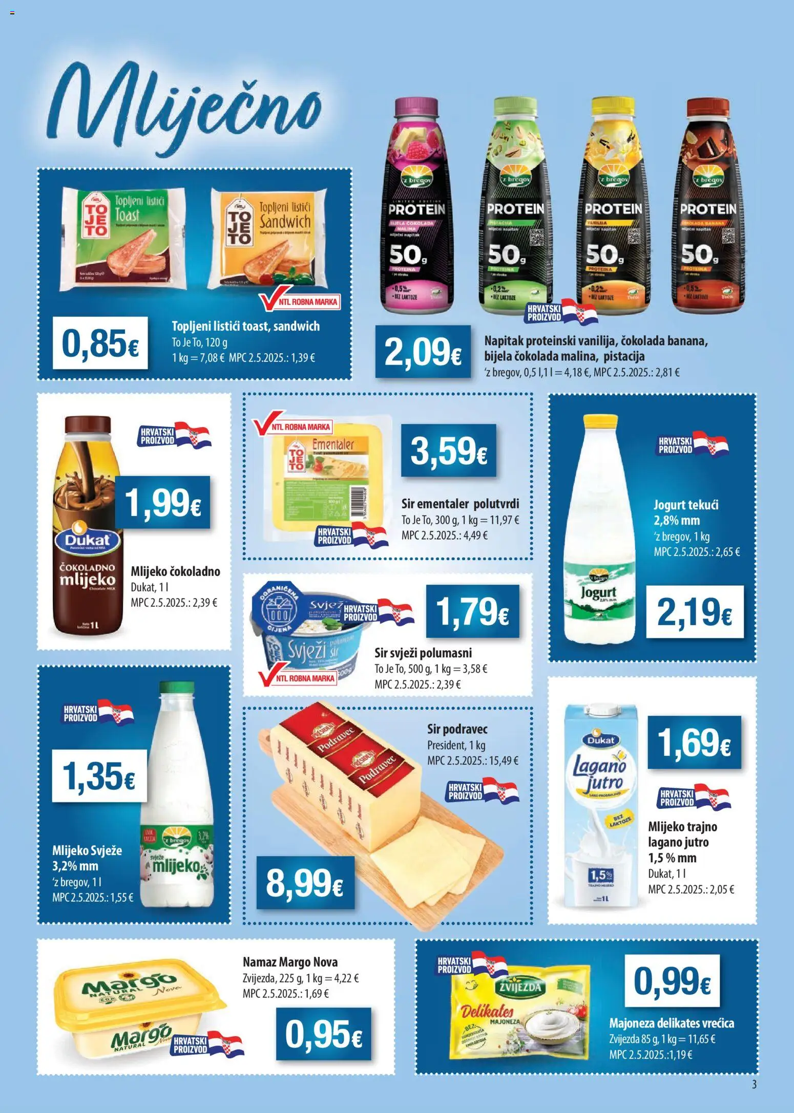 Boso katalog | vrijedi od 18.02.2026 | Stranica: 3 | Proizvodi: Sir, Jogurt, Čokolada, Majoneza