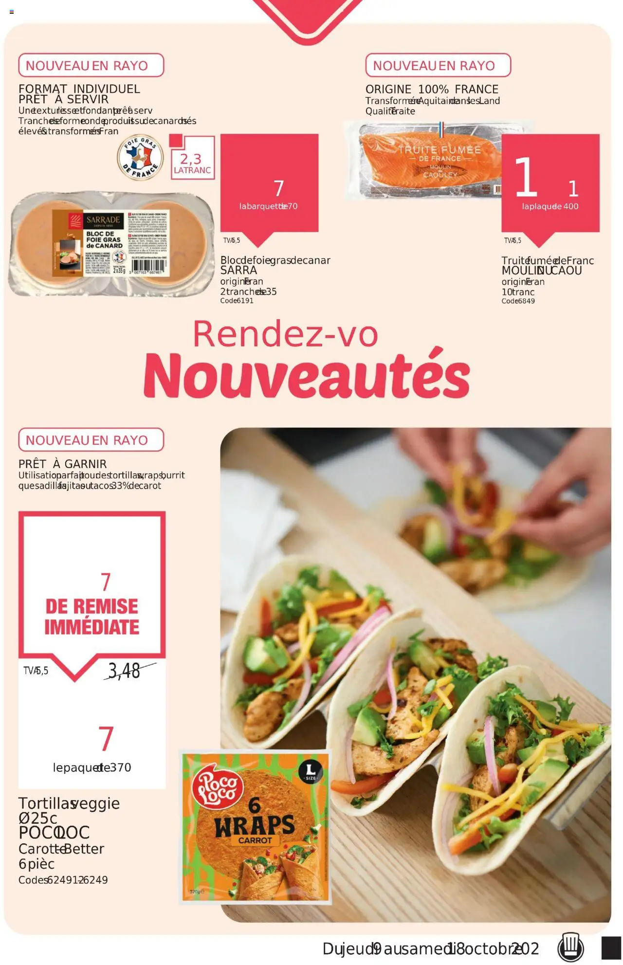 {H1} | Page: 5 | Produits: Truite fumée, Bloc de foie gras