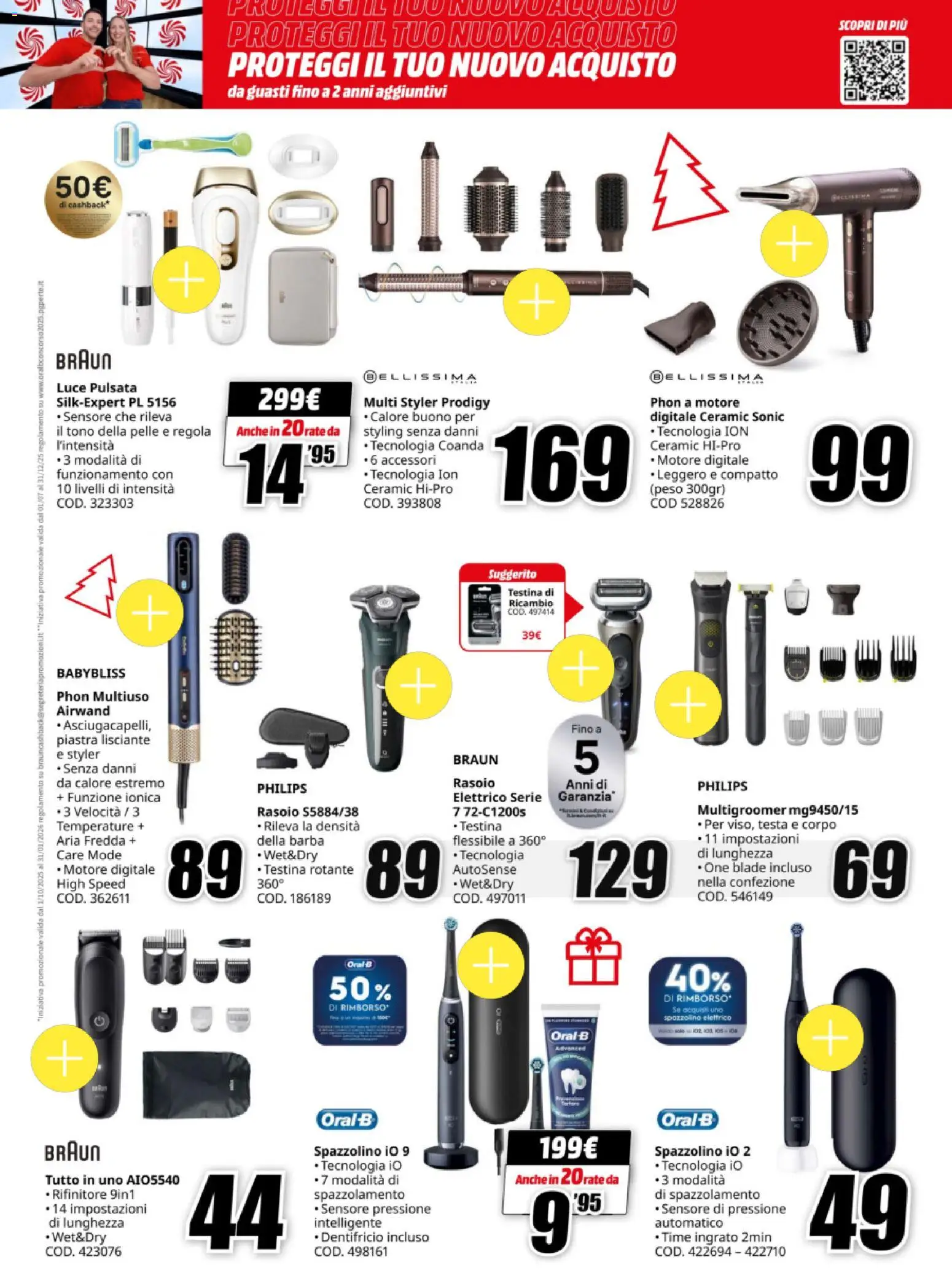 Volantino Media World del 15.12.2025 | Pagina: 35 | Prodotti: Rasoio, Dentifricio, Spazzolino, Rasoio elettrico