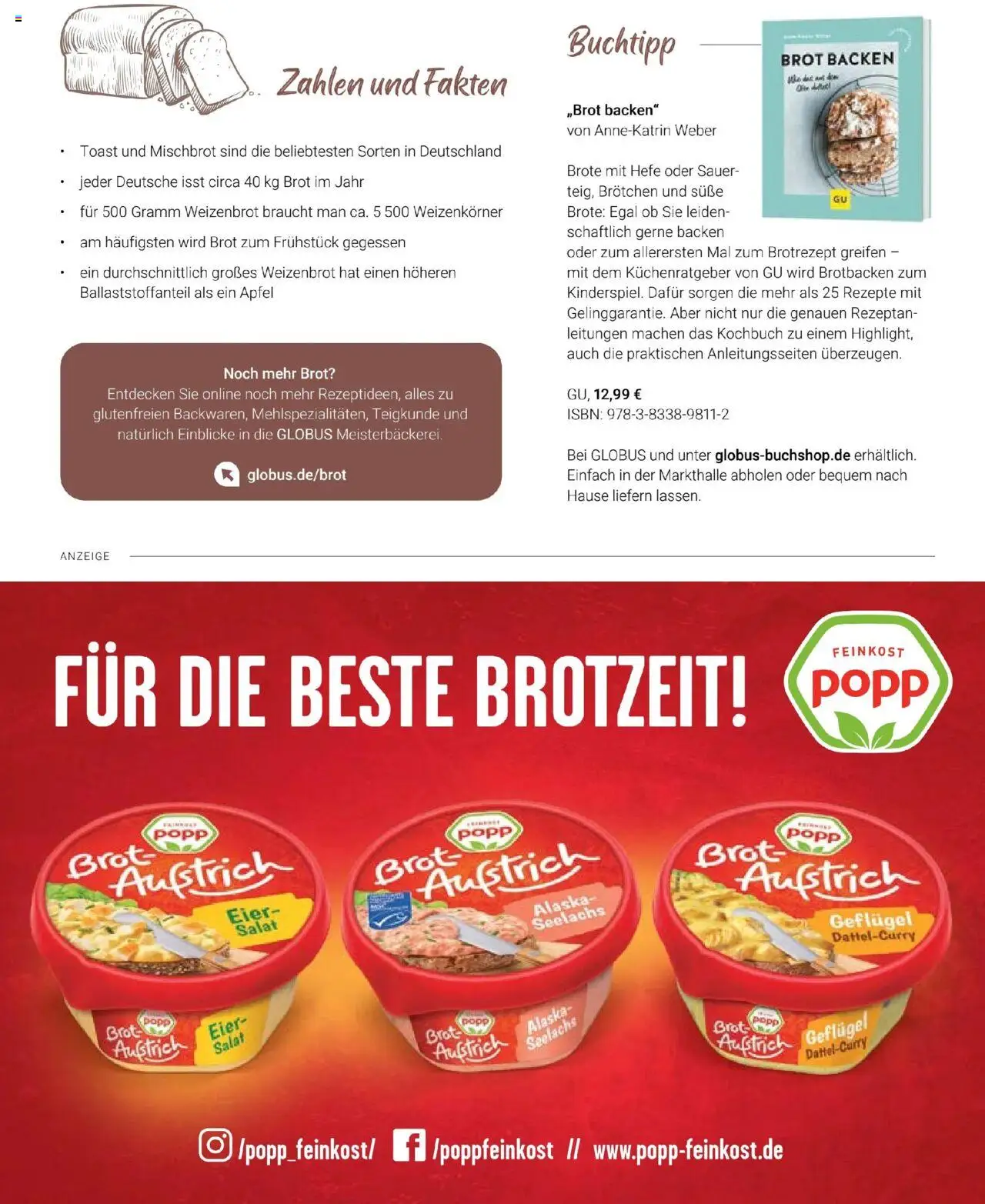 Globus Mio Magazin – gültig ab 01.10.2025 | Seite: 28 | Produkte: Toast, Äpfel, Brot, Salat