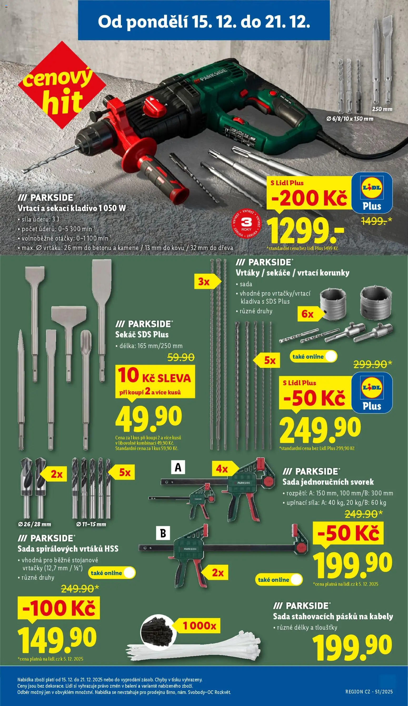 Lidl leták - Spotřební zboží od 15.12.2025 | Strana: 9 | Produkty: Parkside, Kladivo