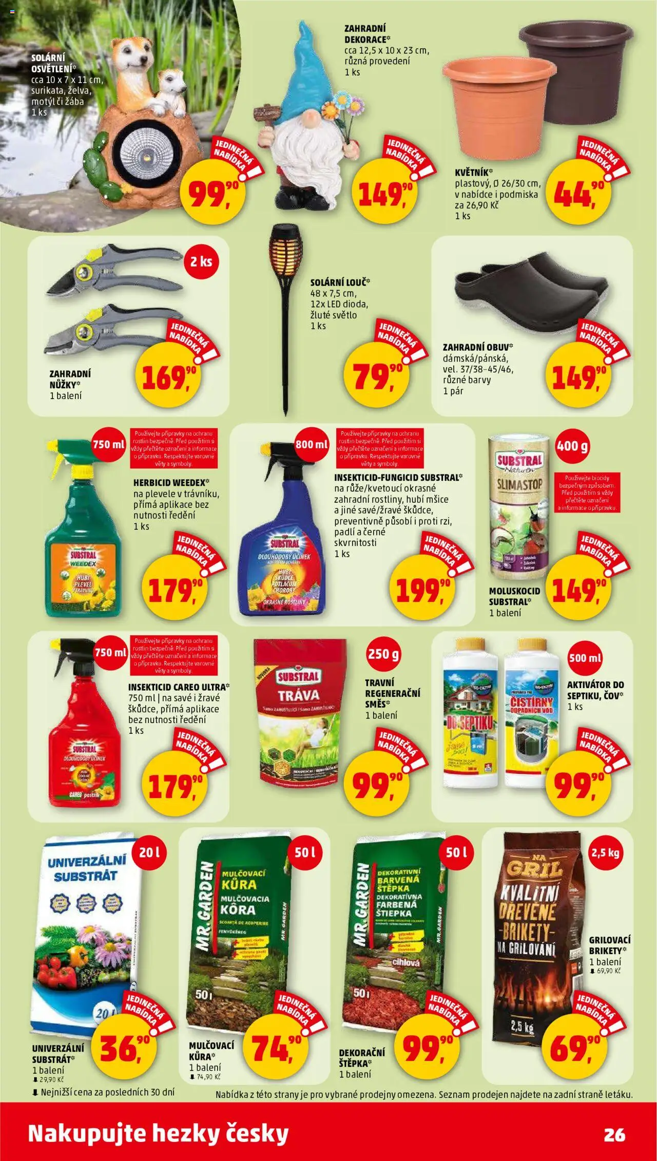 Penny Market leták - Čtvrtečník od 26.06.2025 | Strana: 26 | Produkty: Grilování, Brikety, LED, Dekorace