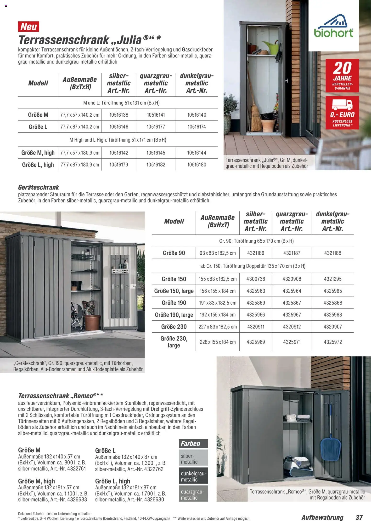 Toom Baumarkt Gartenhäuser & Carports 2026 – gültig ab 20.02.2026 | Seite: 37 | Produkte: Regal