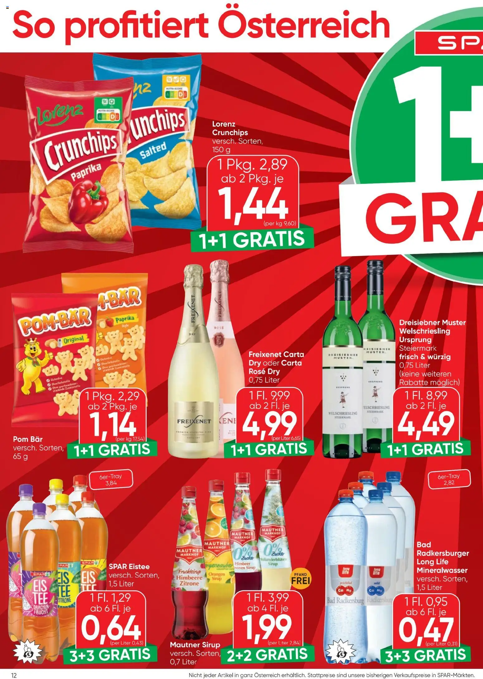 Spar Flugblatt gültig ab 12.02.2026 | Seite: 12 | Produkte: Zucker, Zitrone, Himbeere, Bad