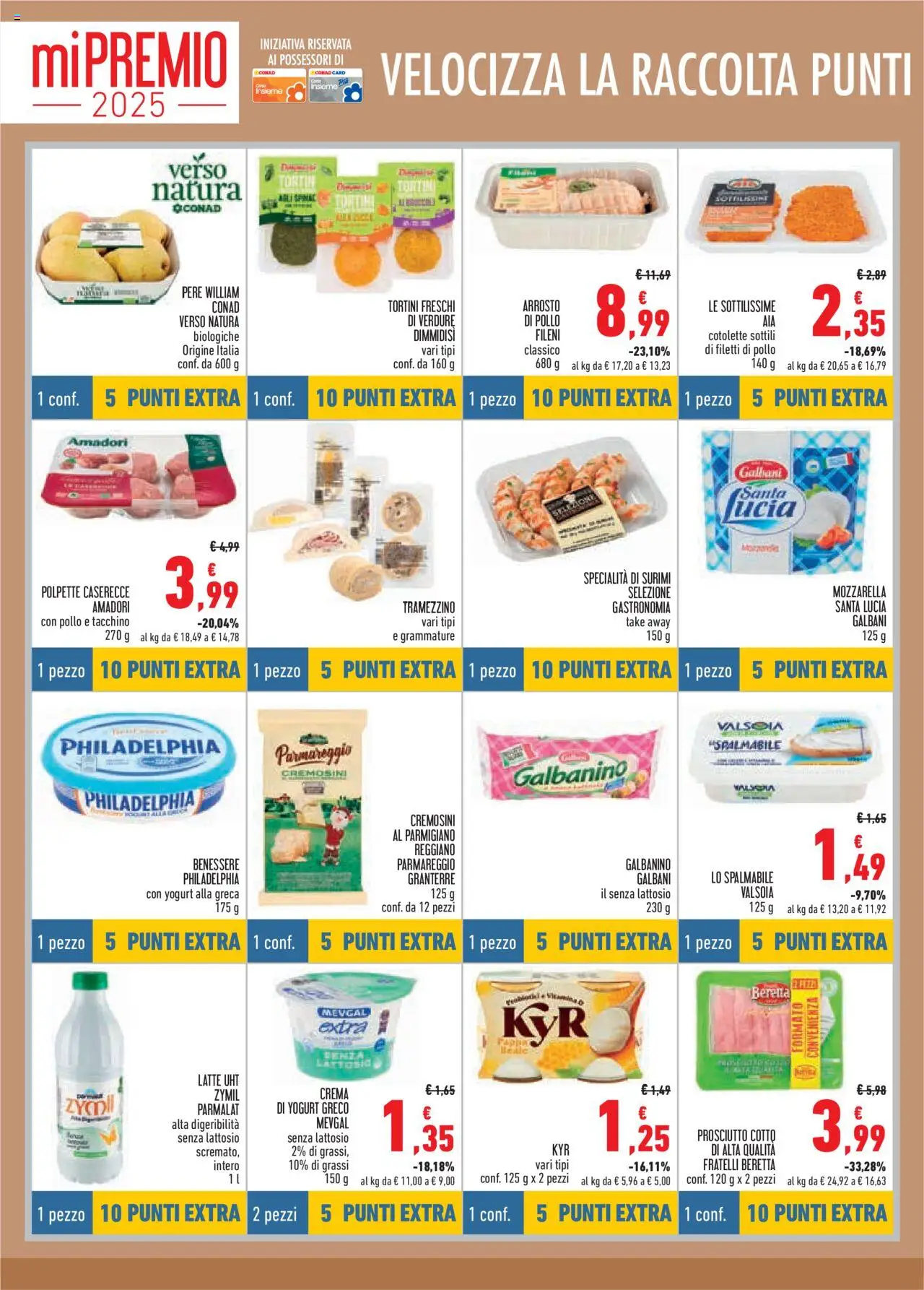 Volantino Conad del 09.10.2025 | Pagina: 4 | Prodotti: Yogurt, Pollo, Parmigiano, Polpette
