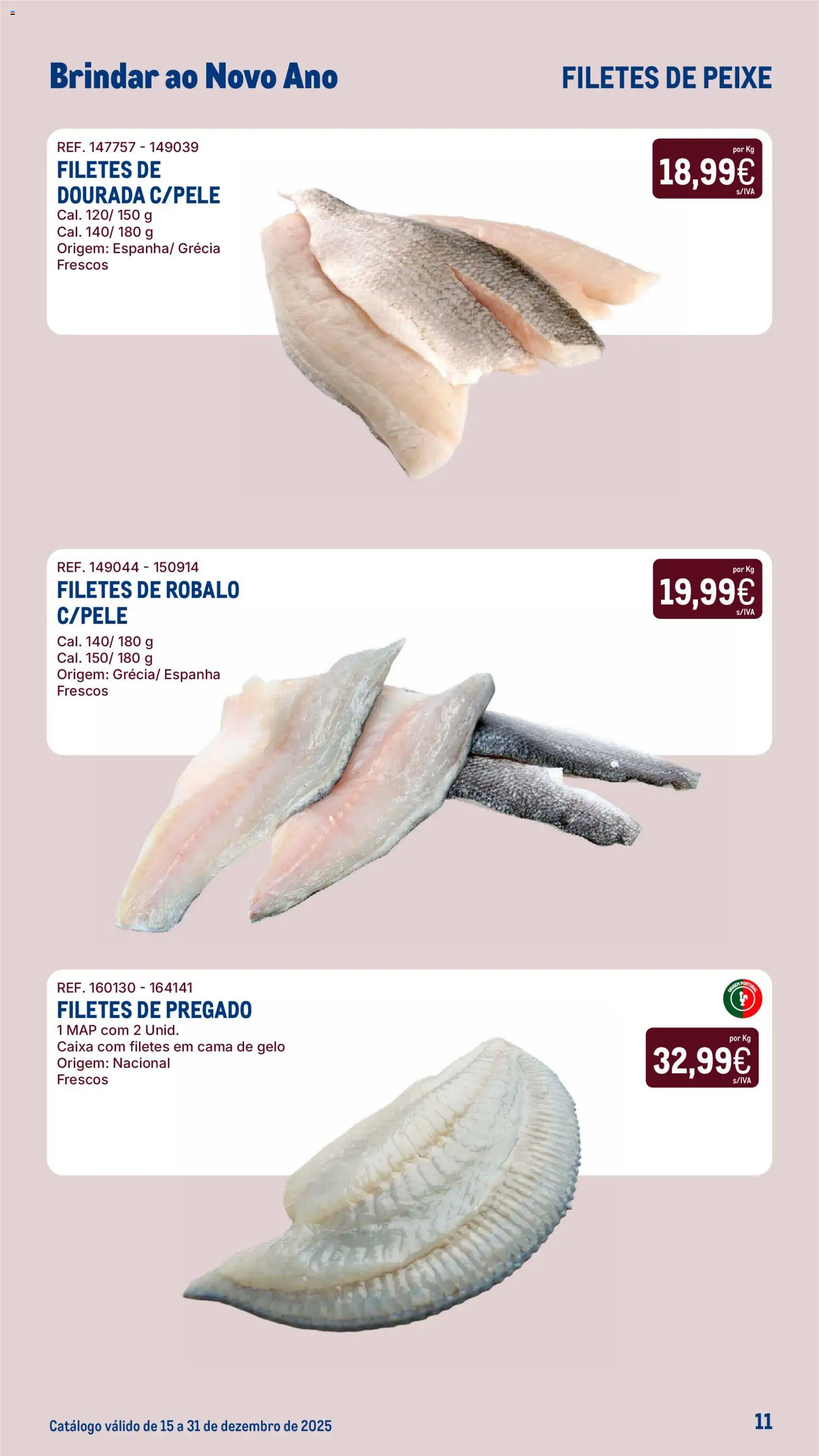 Makro Catálogo Brindar ao Ano Novo │ válido de 15.12.2025 | Página: 11 | Produtos: Dourada, Cama, Caixa, Peixe