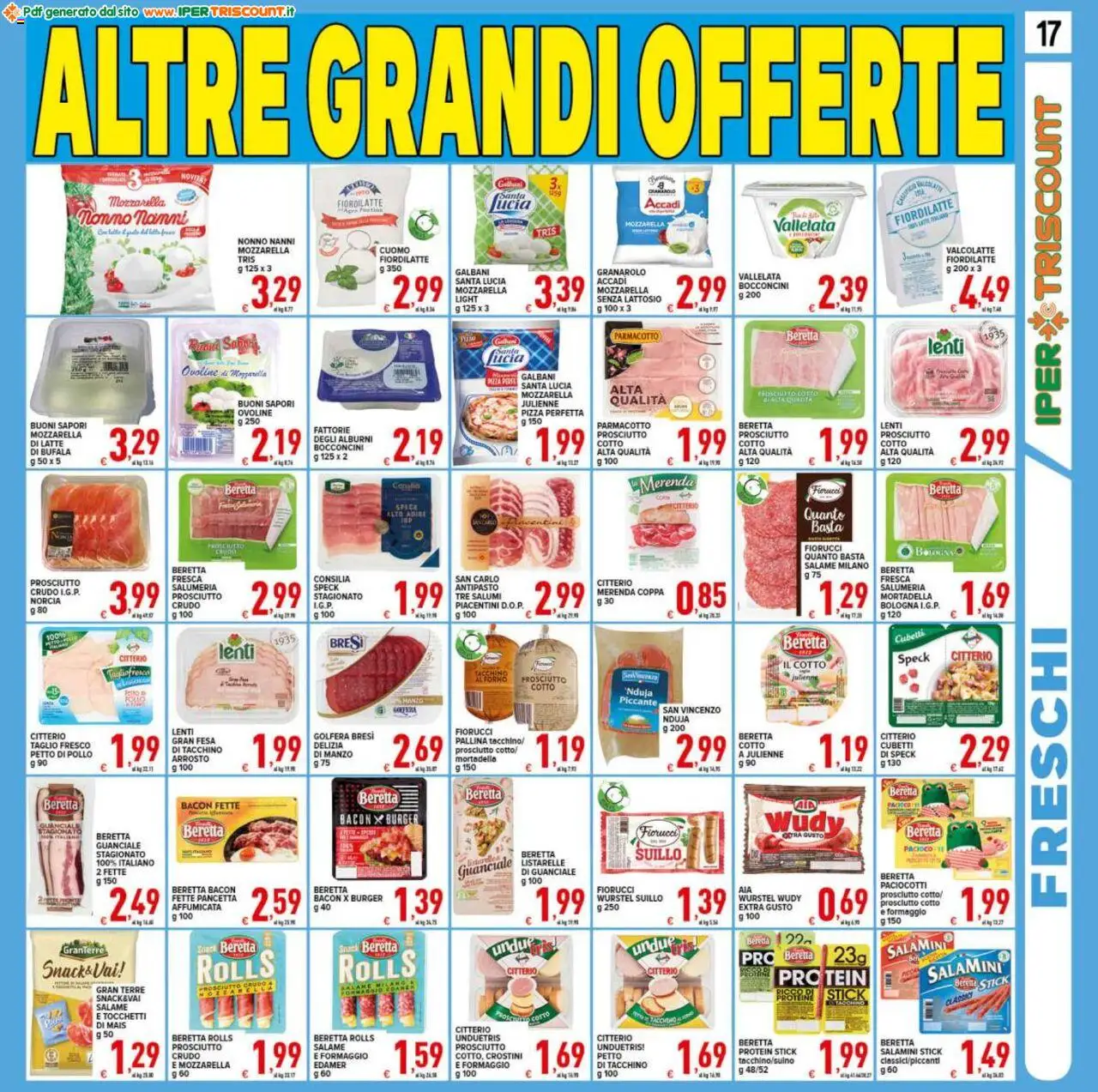 Volantino Ipertriscount del 25.07.2025 | Pagina: 17 | Prodotti: Petto di Pollo, Pancetta, Crostini, Guanciale