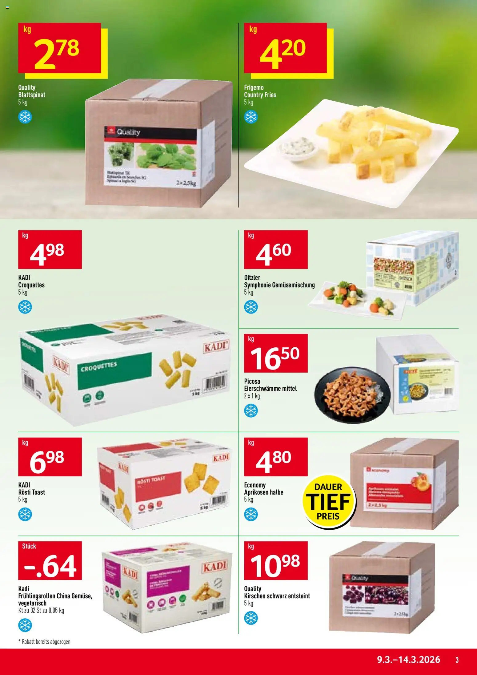 Prodega aktionen – gültig ab 09.03.2026 | Seite: 3 | Produkte: Kirschen, Demlik