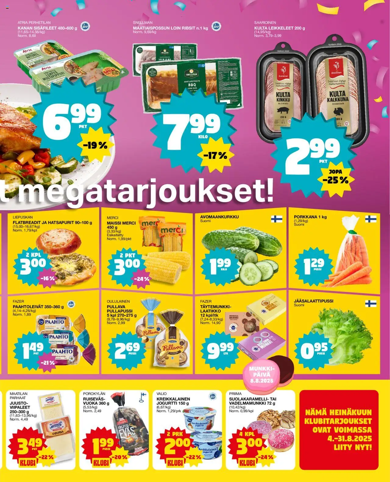  | Sivu: 3 | Tuotteet: Maissi, Laatikko, Jogurtti, Porkkana