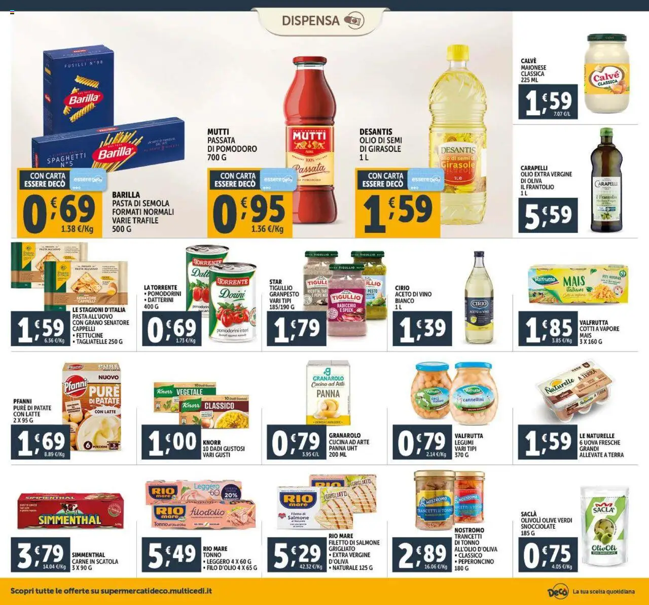 Volantino Decò del 23.09.2025 | Pagina: 12 | Prodotti: Patate, Maionese, Pesto, Olio extra vergine