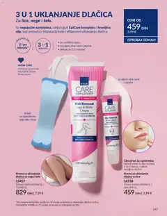 Krema za uklanjanje dlačica sa nogu i tela, Hair Removal Legs & Body Cream FOR SENSITIVE SKIN WITH ALOE & JOJOBA OIL - pregled AVON kataloga - važi od 28.02.2026 | Strana: 151 | Proizvode: Krema