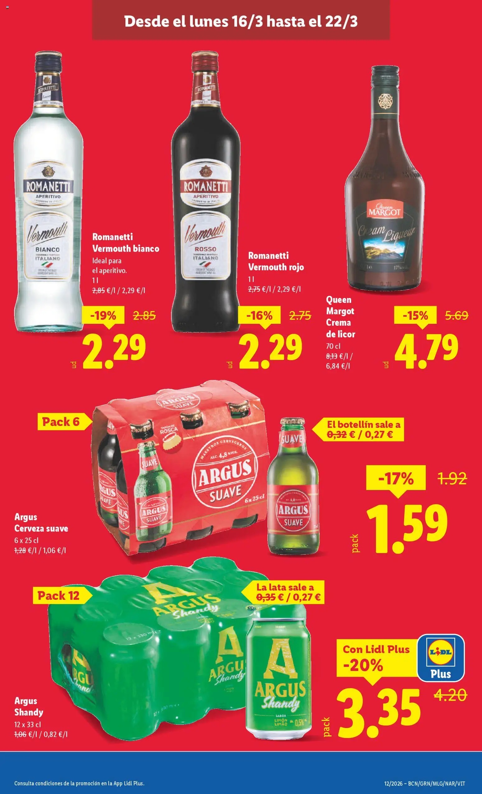 Lidl folleto │ válido desde el 16.03.2026 | Página: 17 | Productos: Licor, Cerveza, Crema