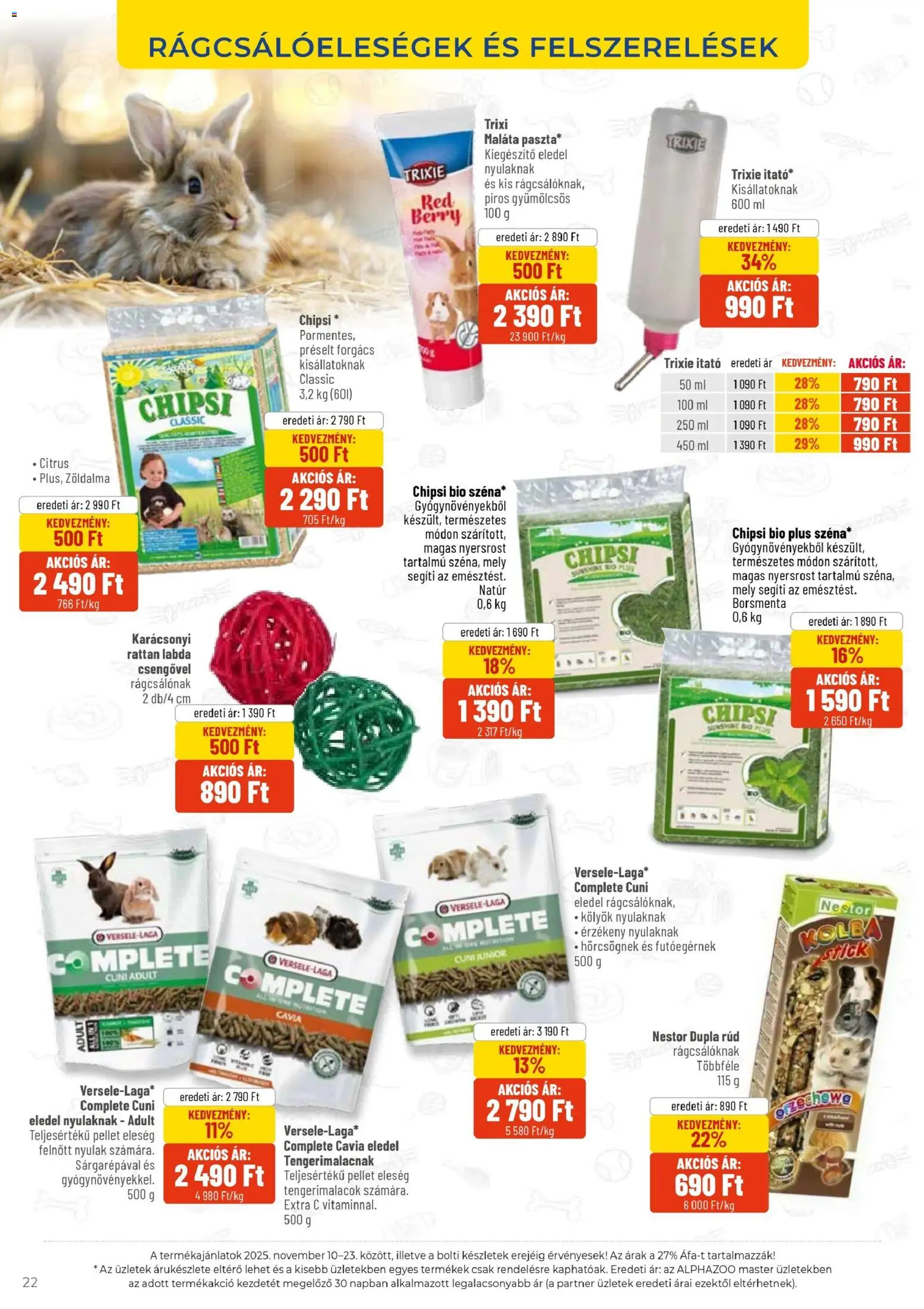 AlphaZoo akciós ujság - amely érvényes a következő dátumtól: 10.11.2025 | Oldal: 22