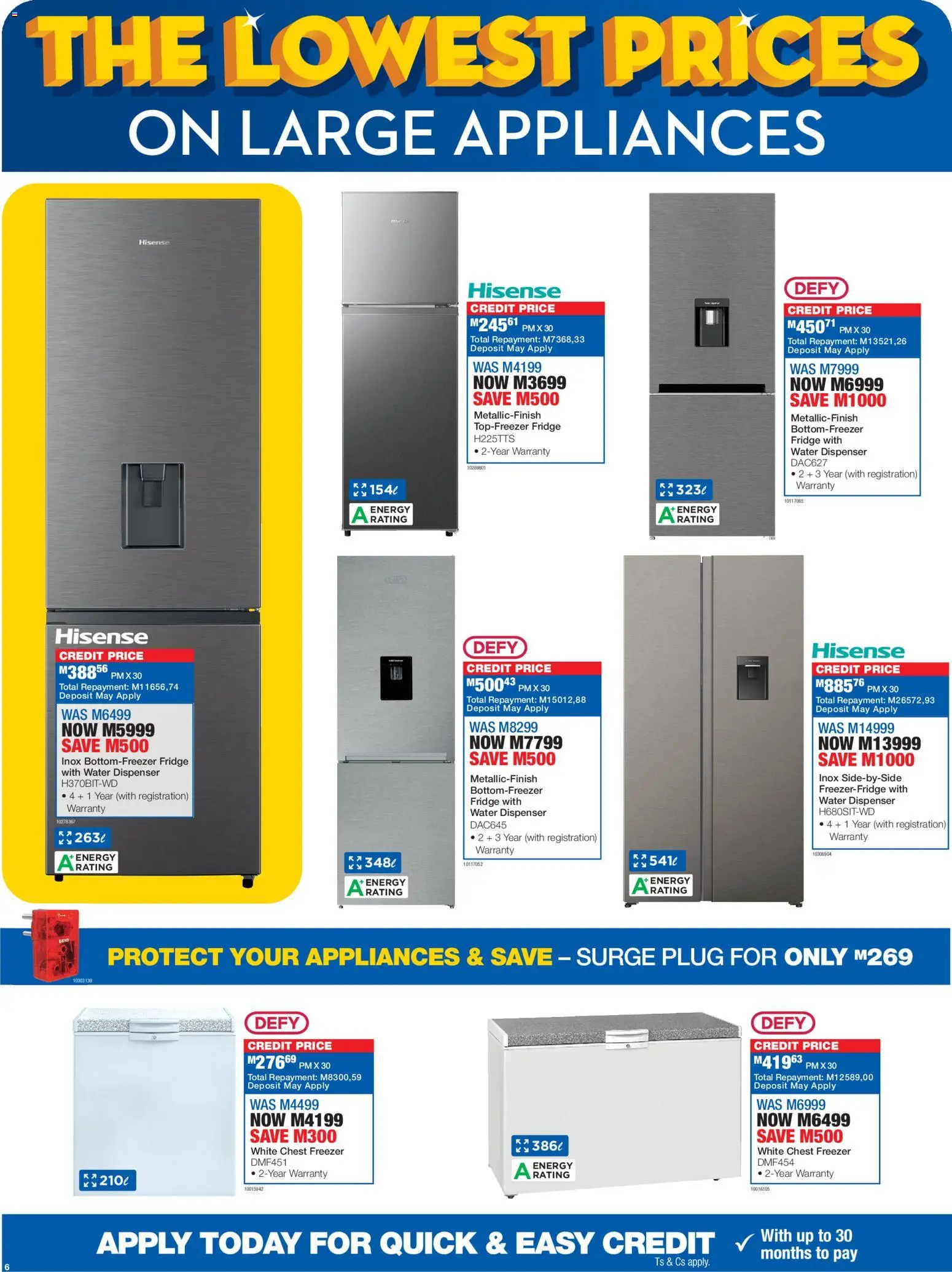 New OK Furniture catalogue – valid from 16.02.2026 | Page: 6 | Products: Freezer, Fridge, Chest freezer, Water