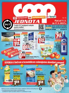 COOP Jednota leták platný od 11.09.2025