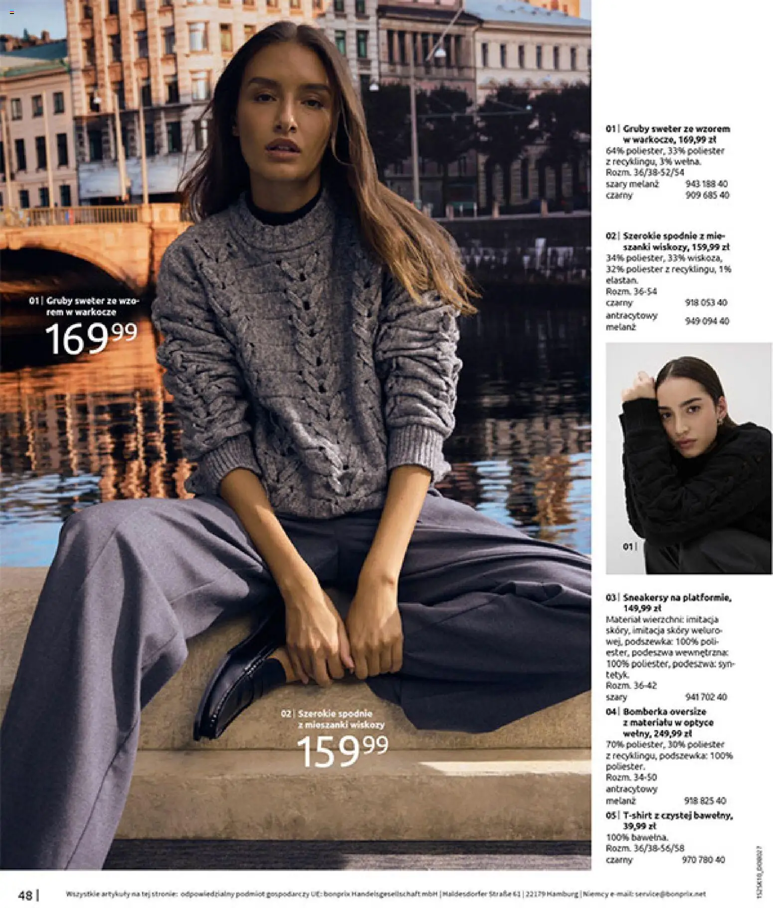 BonPrix Katalog - W Jesiennym Nastroju od 04.11.2025 | Strona: 50 | Produkty: Sweter, Spodnie