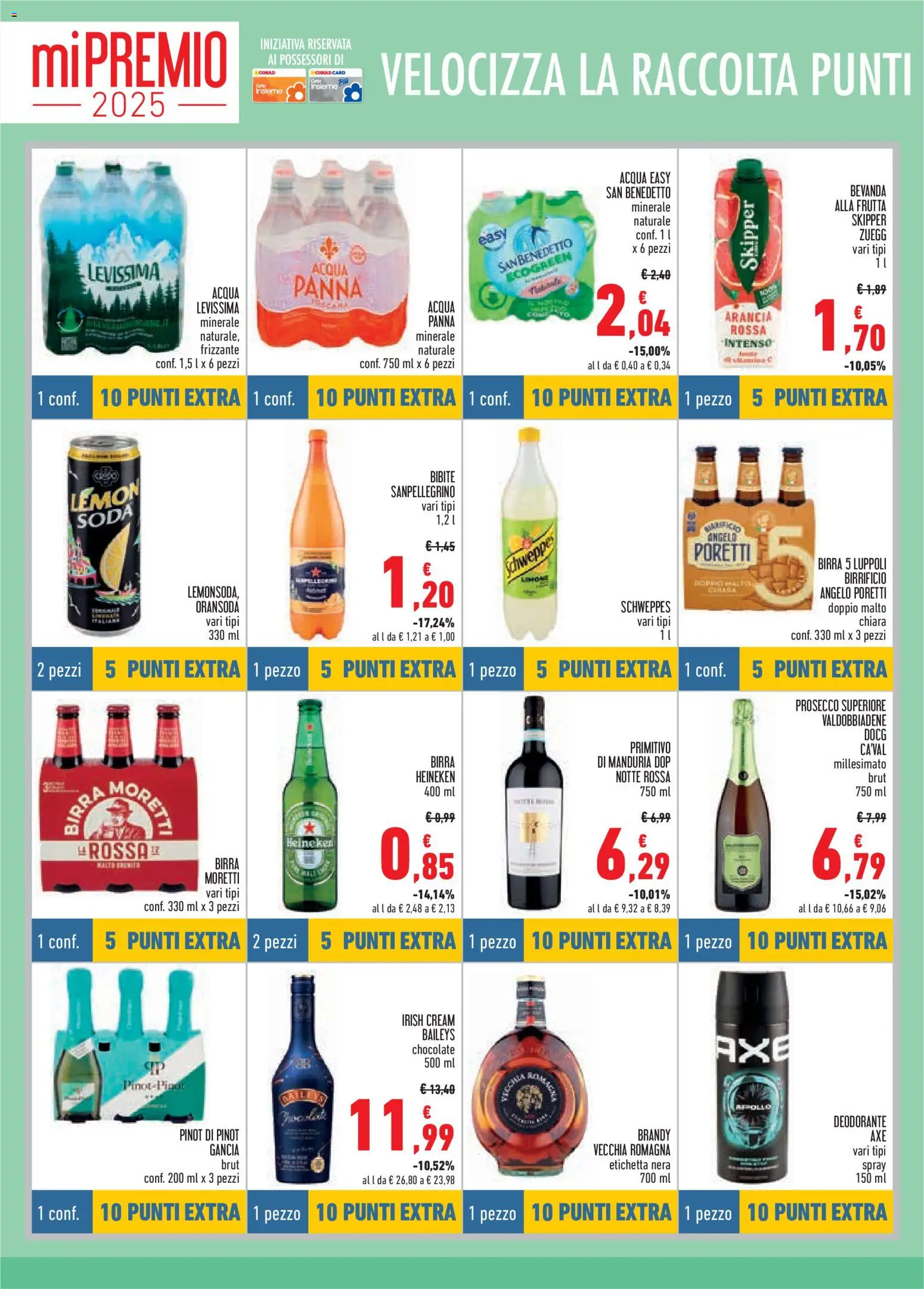 Volantino Conad del 06.11.2025 | Pagina: 14 | Prodotti: Acqua Panna, Deodorante, Limone, Heineken