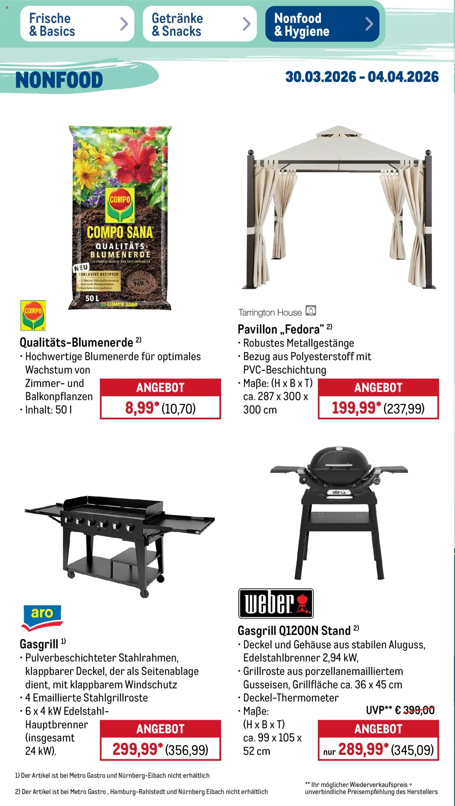 Metro Prospekt 	 – gültig ab 30.03.2026 | Seite: 48 | Produkte: Blumenerde