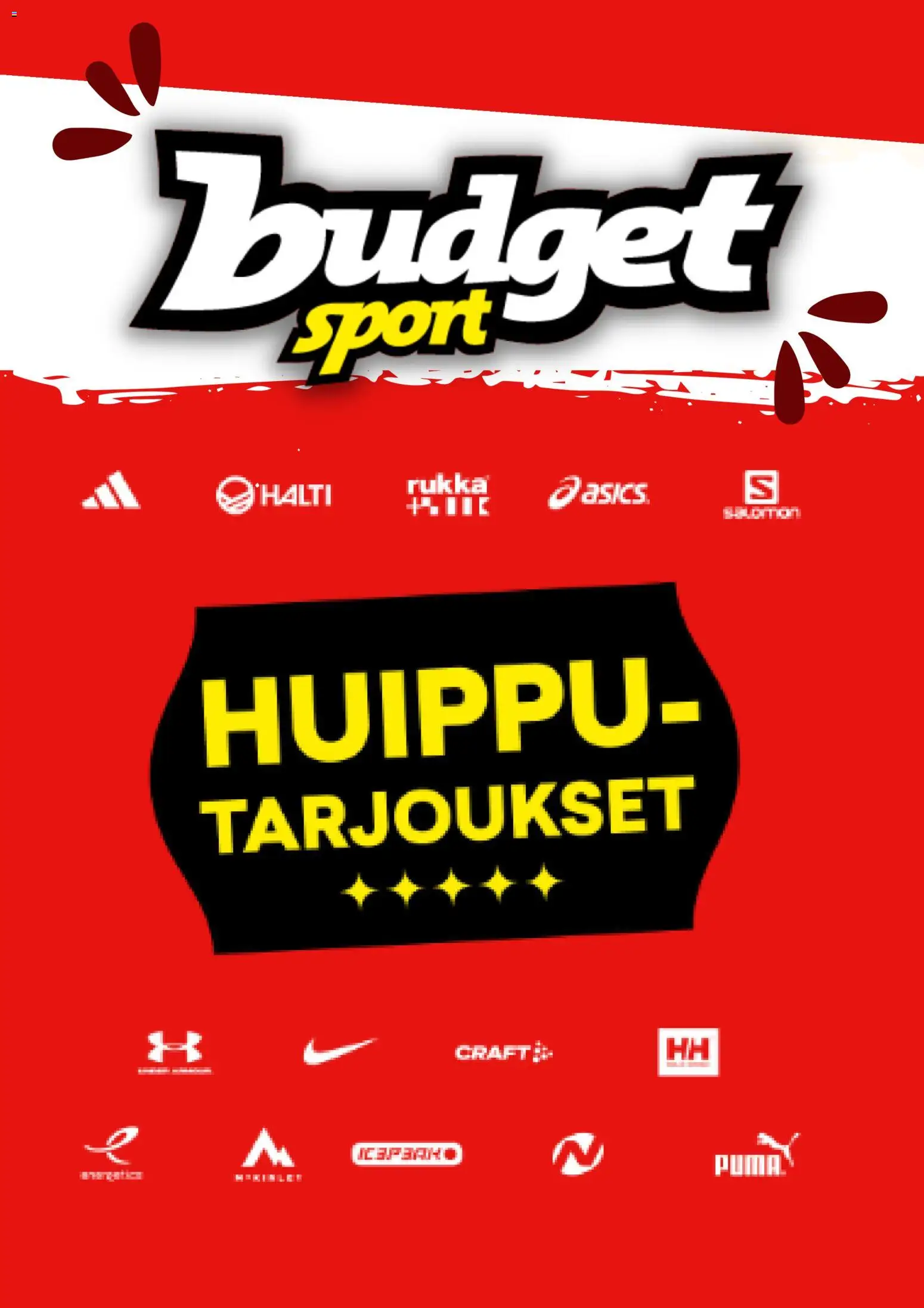 Budget Sport tarjoukset – voimassa 09.03.2026 alkaen | Sivu: 1