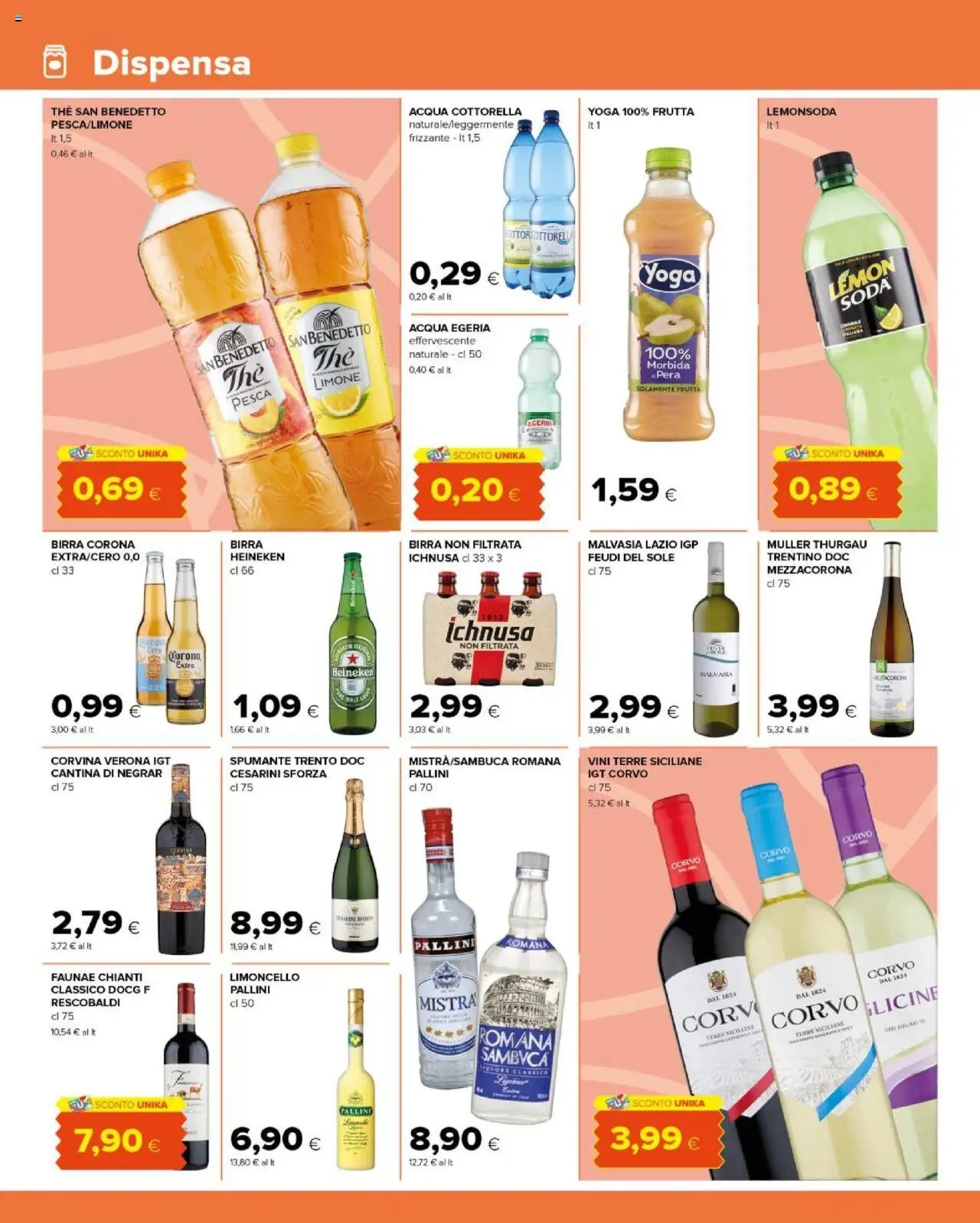 Volantino Tigre del 20.08.2025 | Pagina: 10 | Prodotti: Birra, Limone, Spumante, Liquore